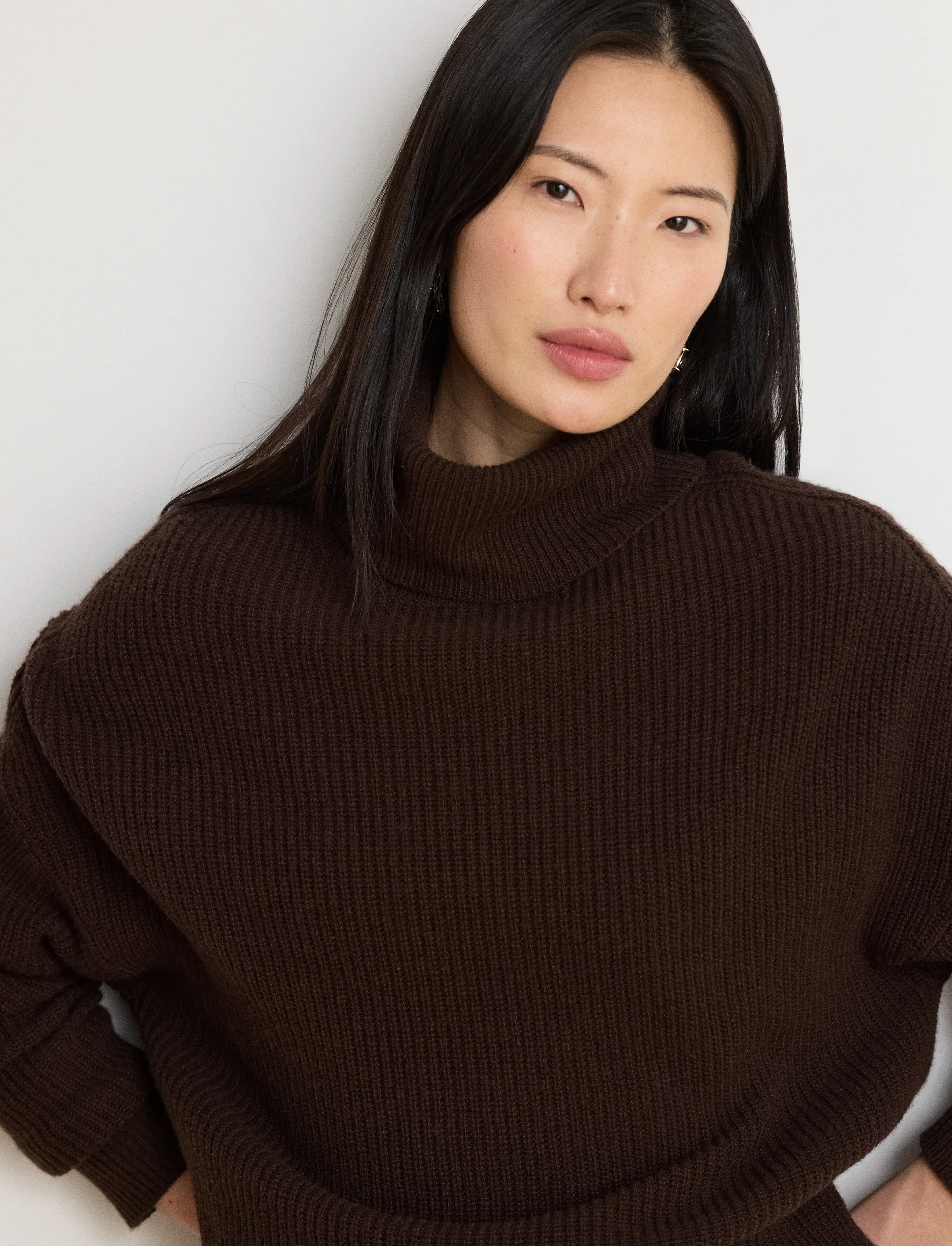 Lauren Ralph Lauren - WOOL CASHMERE-SWEATER-PULLOVER - circuit brown - 5