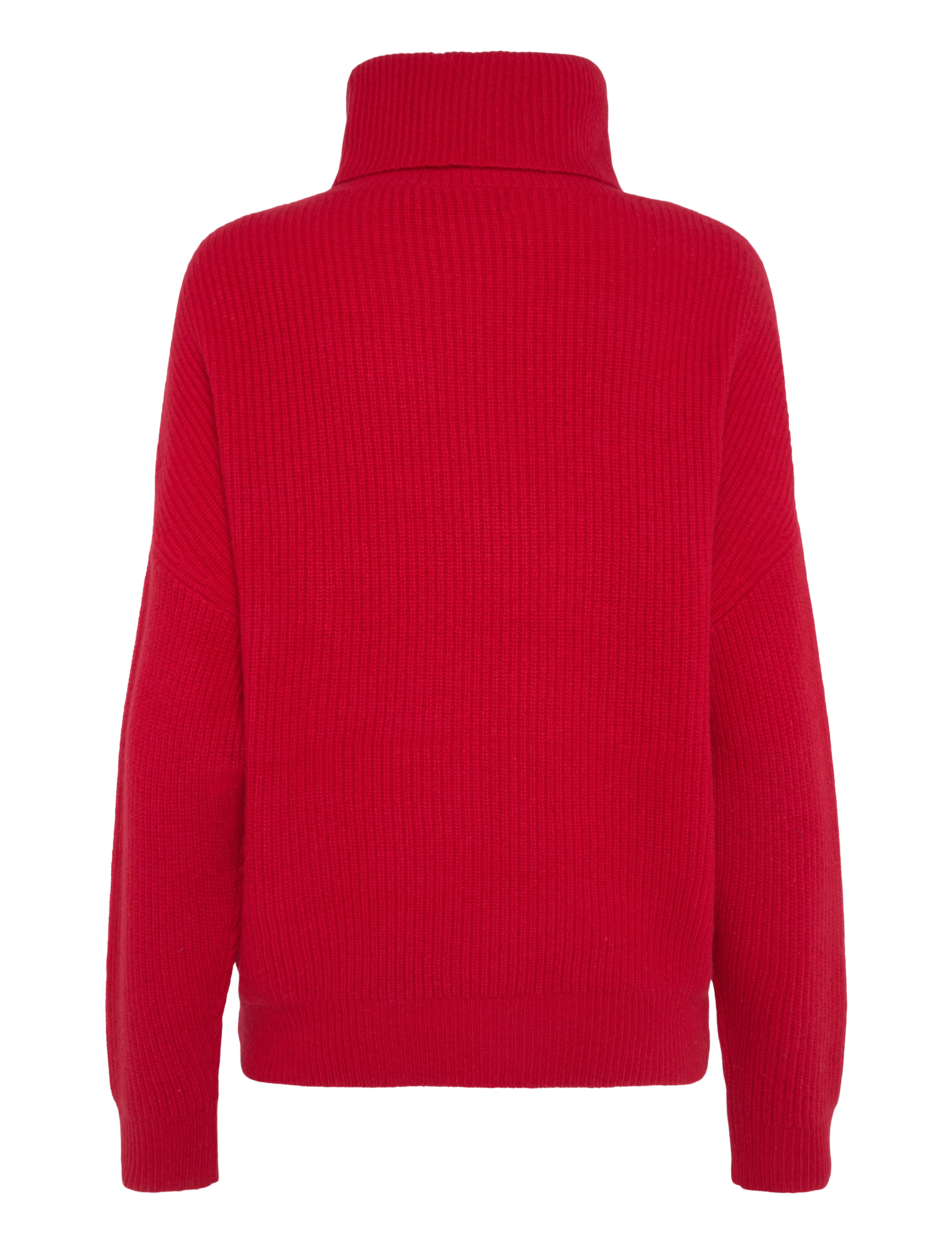 Lauren Ralph Lauren - Ribbed Wool-Cashmere Turtleneck Sweater - kasjmier - ralph red - 3