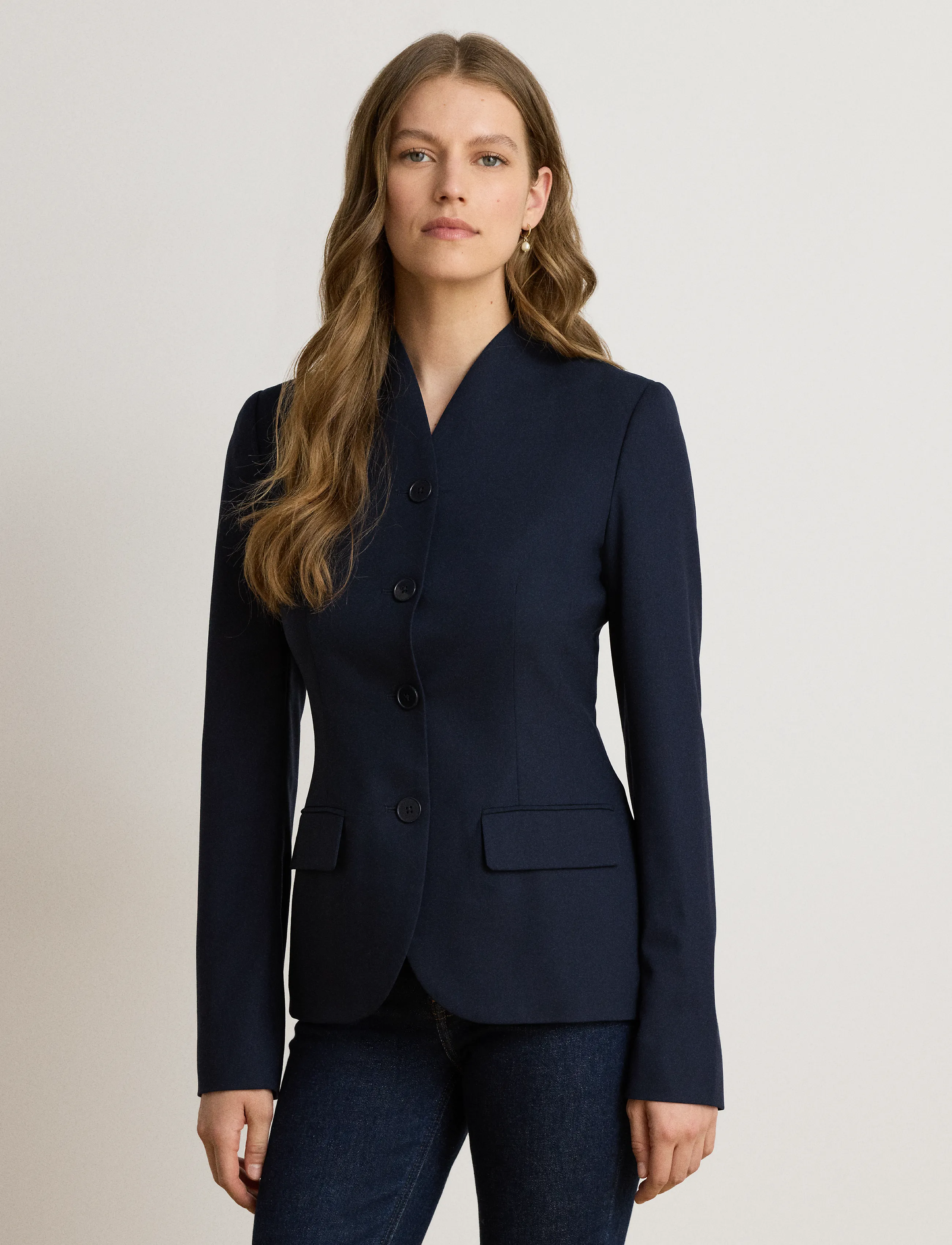 Lauren Ralph Lauren - ST LT WT WOOL CRP-WVN-BLAZER/SPORT - lauren navy - 2
