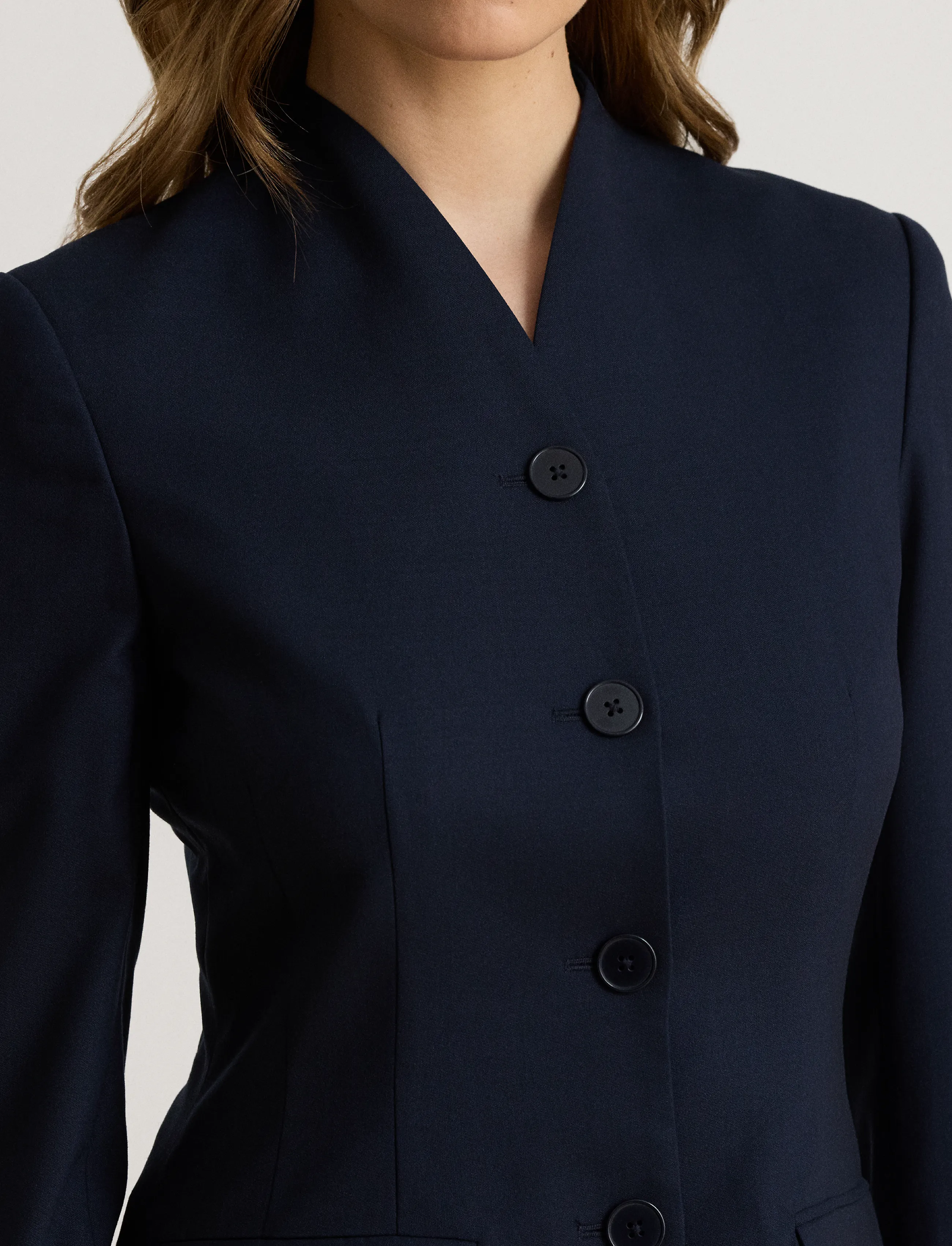Lauren Ralph Lauren - ST LT WT WOOL CRP-WVN-BLAZER/SPORT - lauren navy - 4