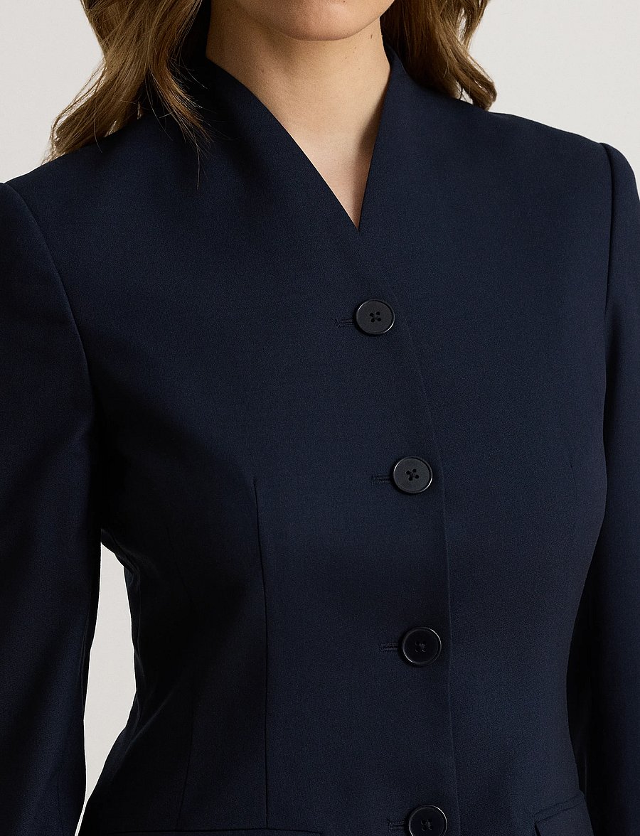 Lauren Ralph Lauren - ST LT WT WOOL CRP-WVN-BLAZER/SPORT - single breasted blazers - lauren navy - 4