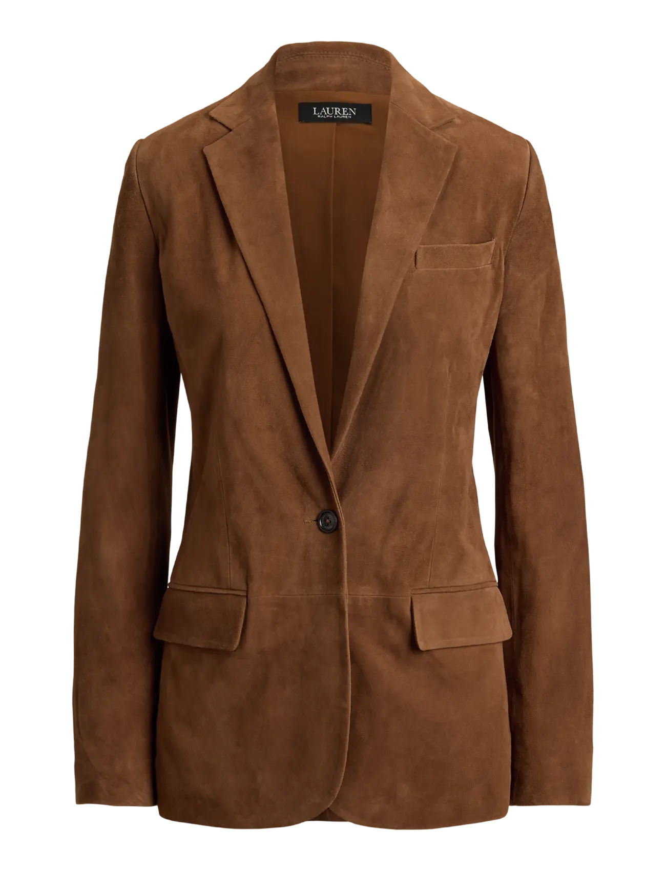 Lauren Ralph Lauren Goat-Suede Blazer - Uus - LIGHT TOBACCO / brown