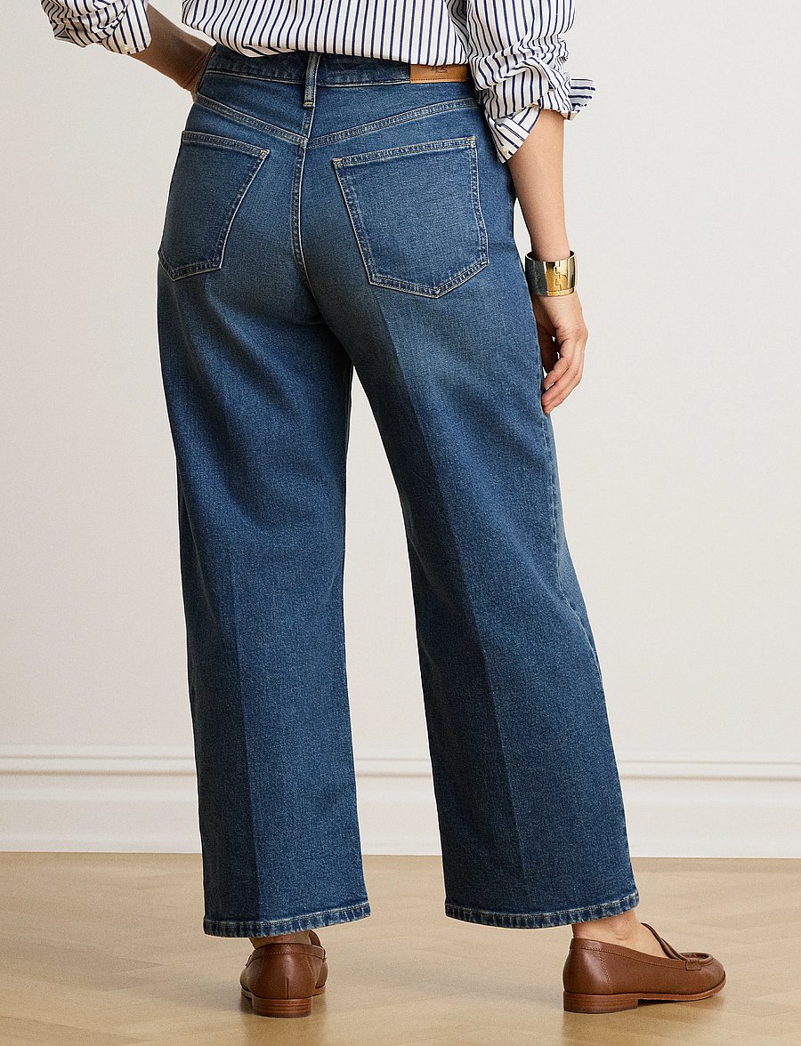 Lauren Ralph Lauren - High-Rise Relaxed Straight Jean - raka jeans - atlantic blue was - 3