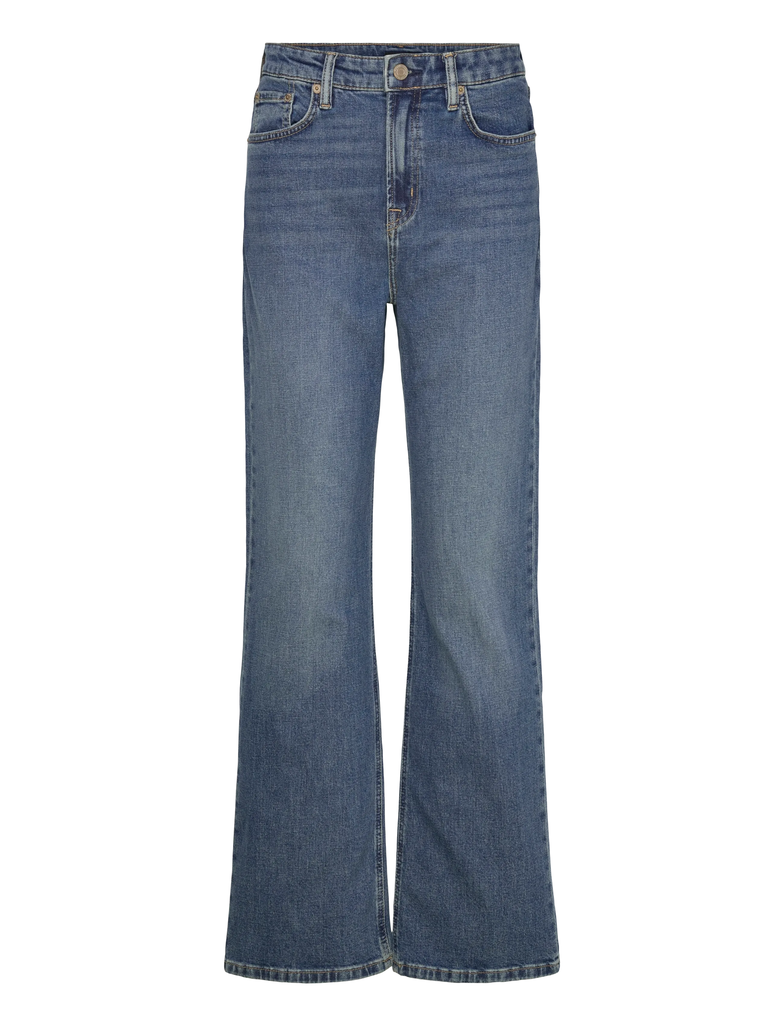 Lauren Ralph Lauren High-Rise Straight Jean - Kläder - ATLANTIC BLUE WAS / blue