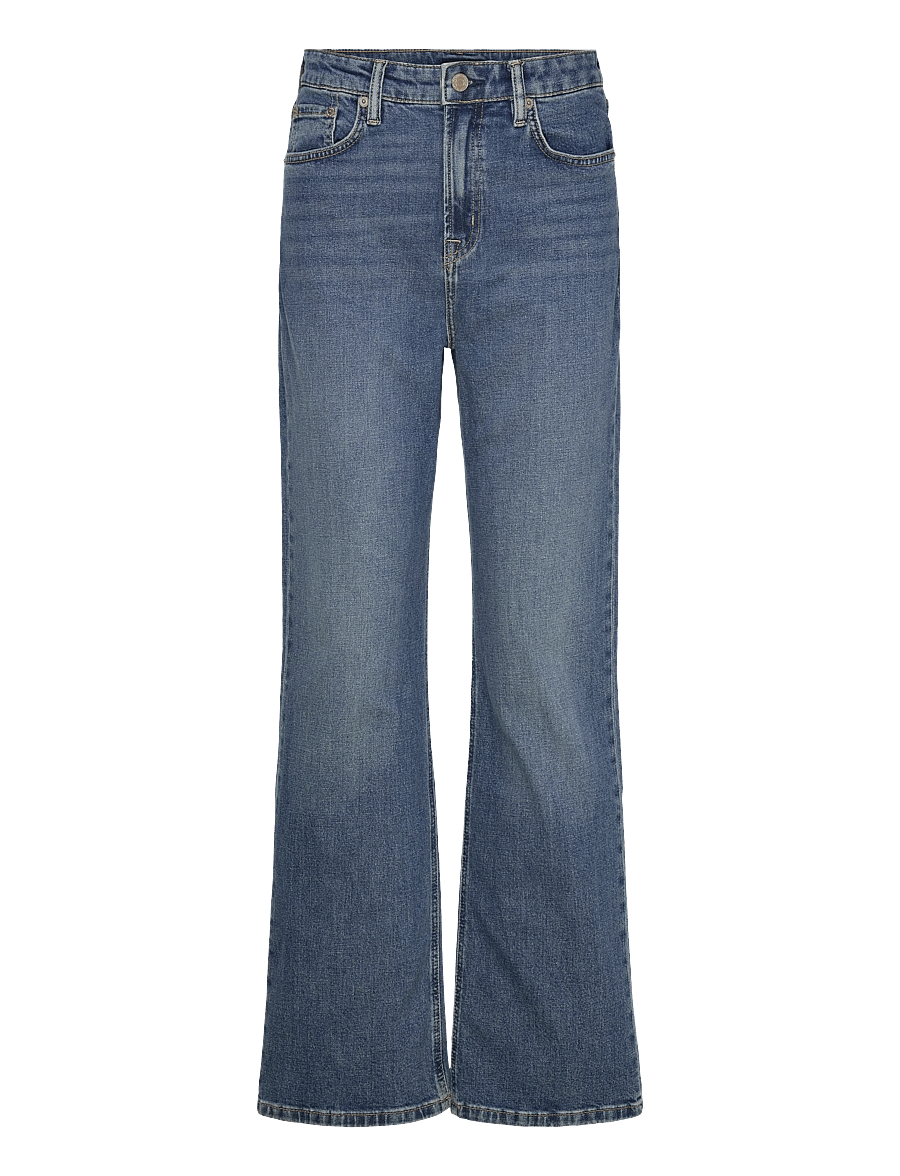 Lauren Ralph Lauren - High-Rise Straight Jean - schlaghosen - atlantic blue was - 0