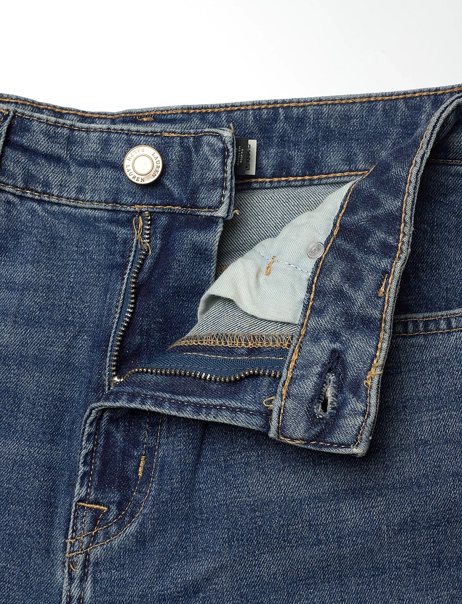 Lauren Ralph Lauren - High-Rise Straight Jean - schlaghosen - atlantic blue was - 3