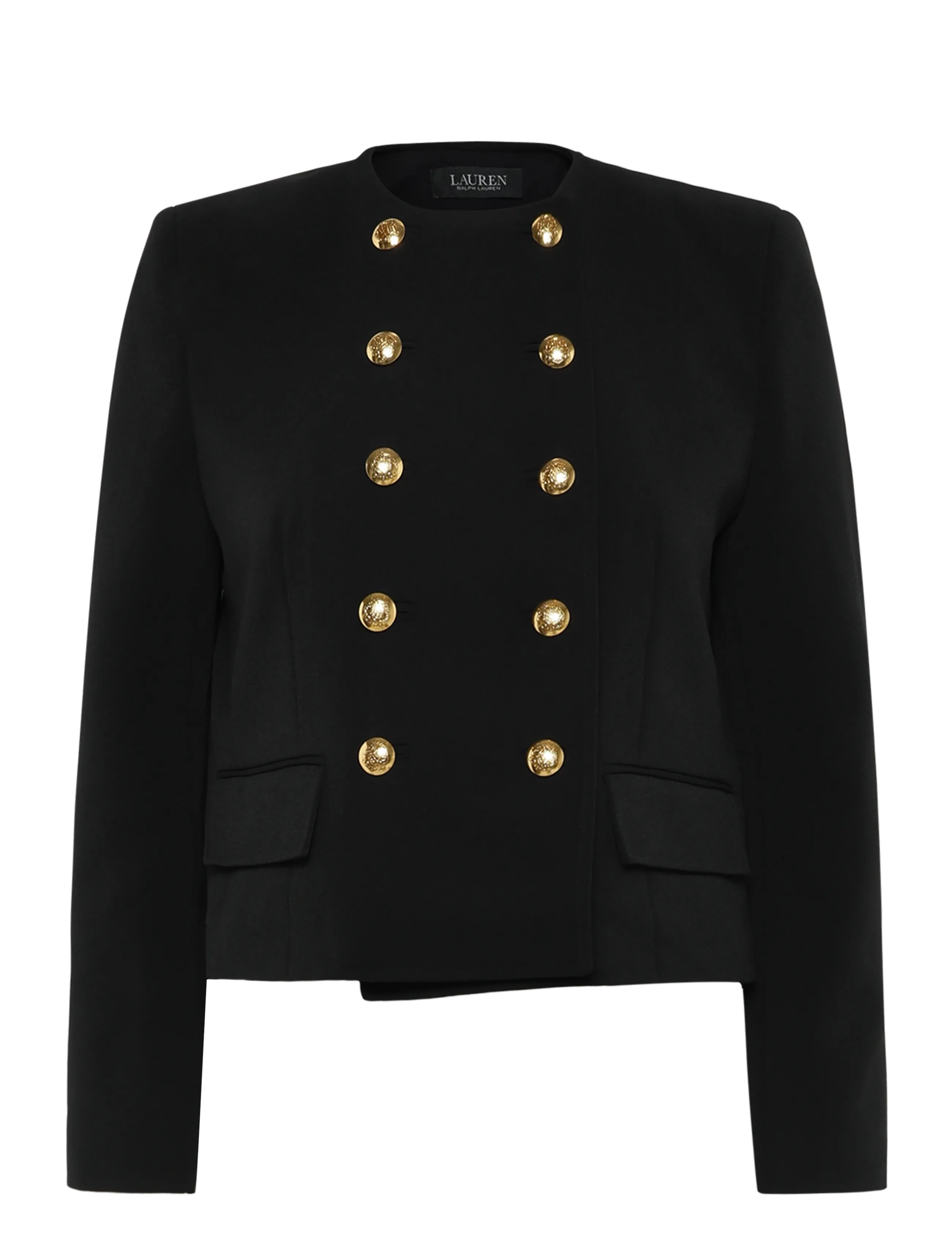 Lauren Ralph Lauren DTOWN SABLE CREPE-WVN-BLAZER/SPORT - Kaherealised pintsakud - BLACK / black