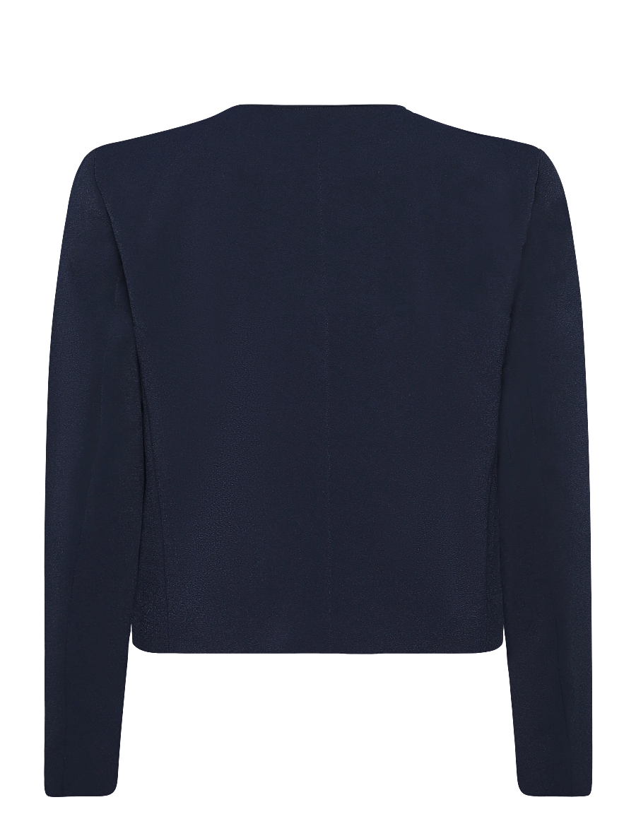 Lauren Ralph Lauren - Double-Breasted Sablé Crepe Jacket - blazers à double boutonnage - lauren navy - 2