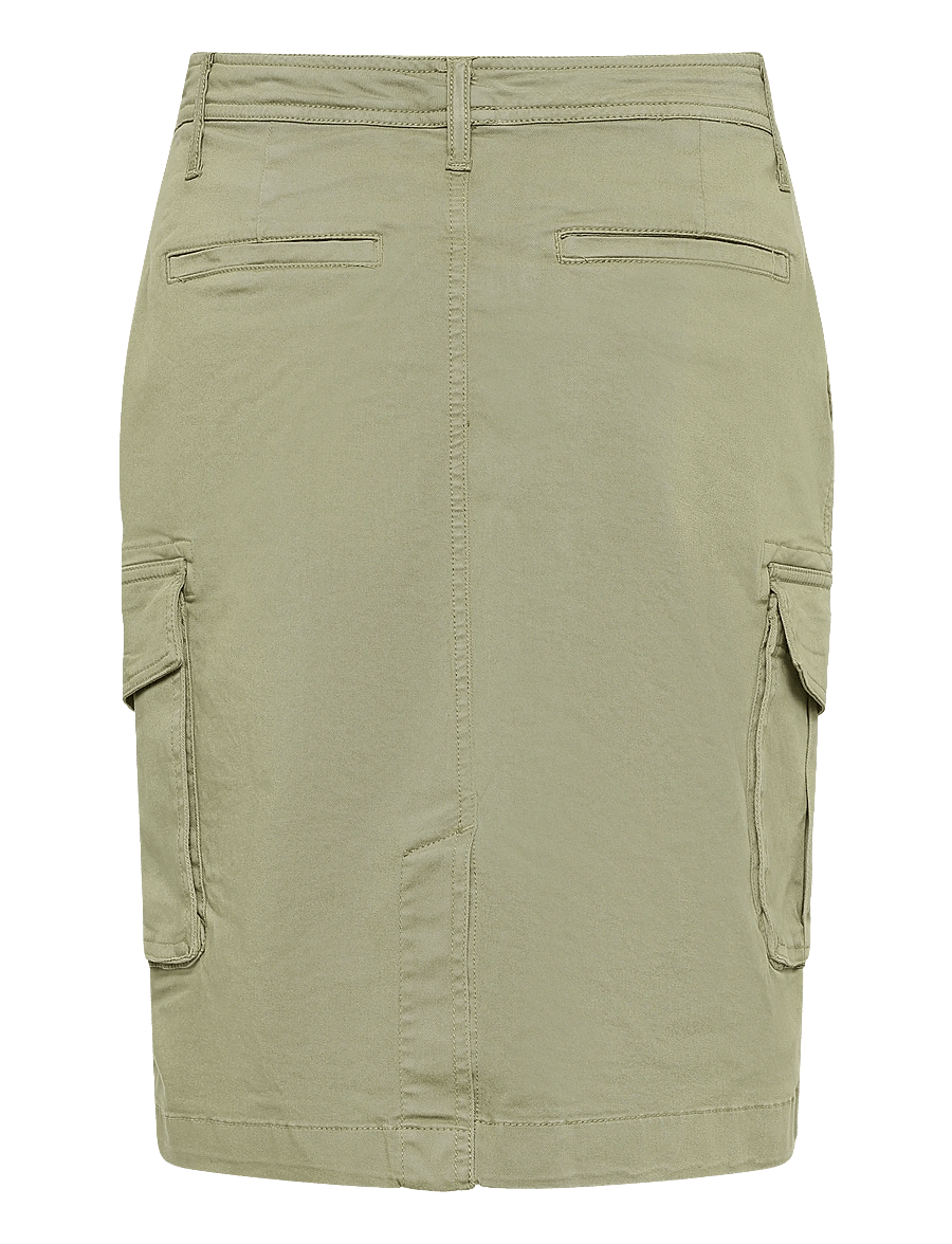 Lauren Ralph Lauren - Stretch Chino Cargo Pencil Skirt - midi nederdele - light agave - 2