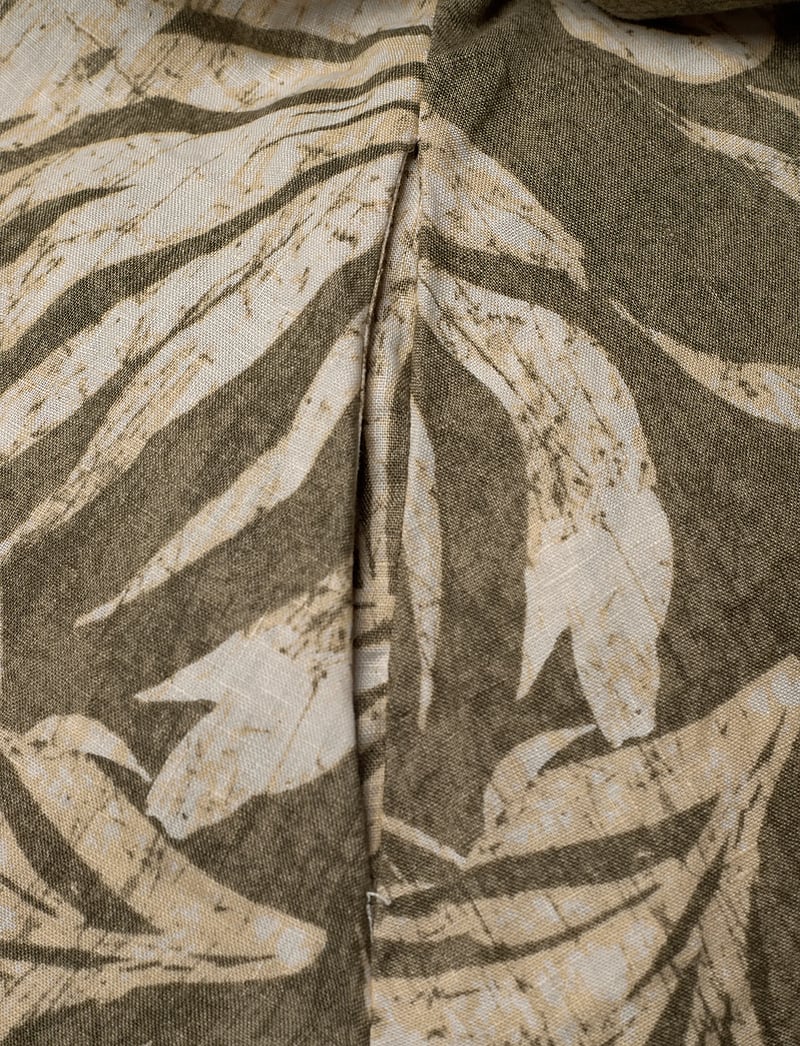Lauren Ralph Lauren - Palm-Frond-Print Linen Camp Shirtdress - hemdkleider - olive multi - 3