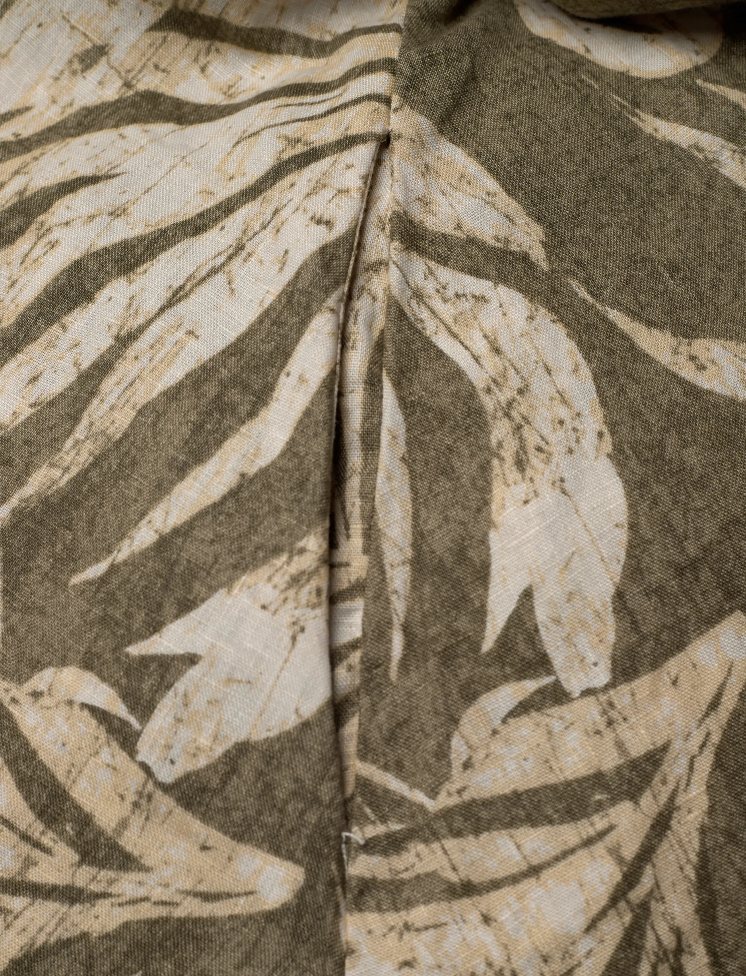 Lauren Ralph Lauren - Palm-Frond-Print Linen Camp Shirtdress - hemdkleider - olive multi - 3