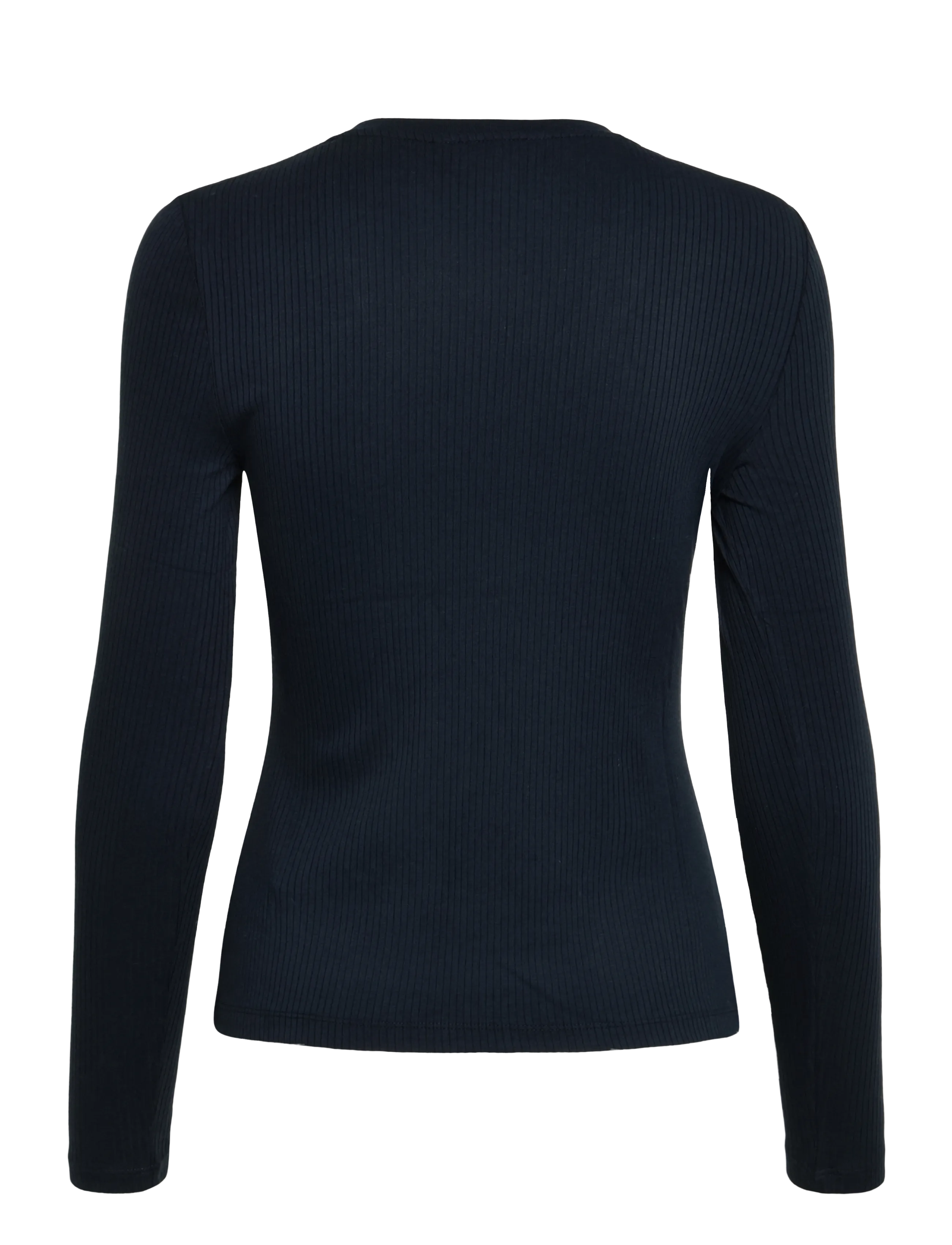 Lauren Ralph Lauren - Rib-Knit Long-Sleeve V-Neck Top - stickade tröjor - lauren navy - 2