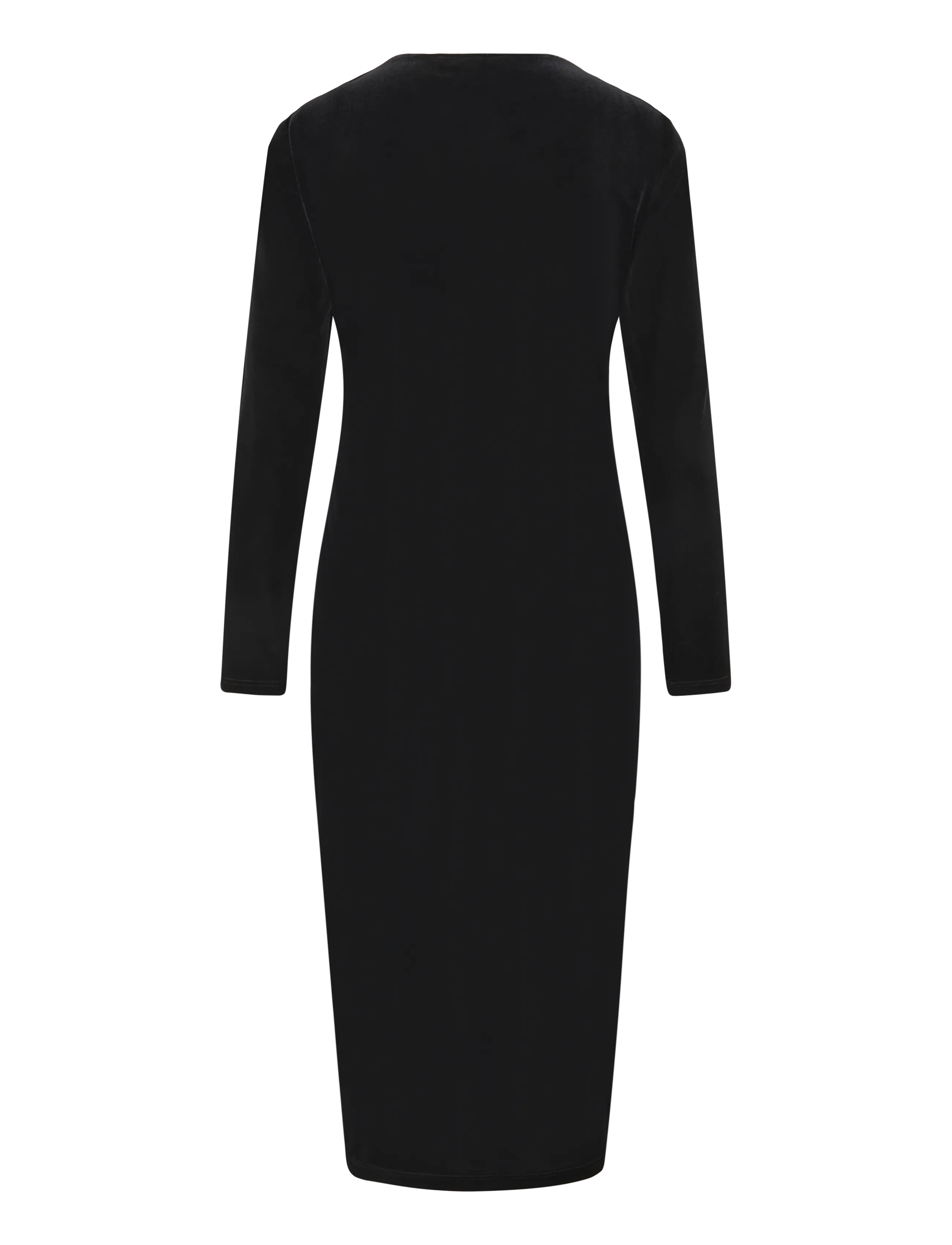 Lauren Ralph Lauren - Long-Sleeve Velvet Dress - kokteiļkleitas - black velvet - 3