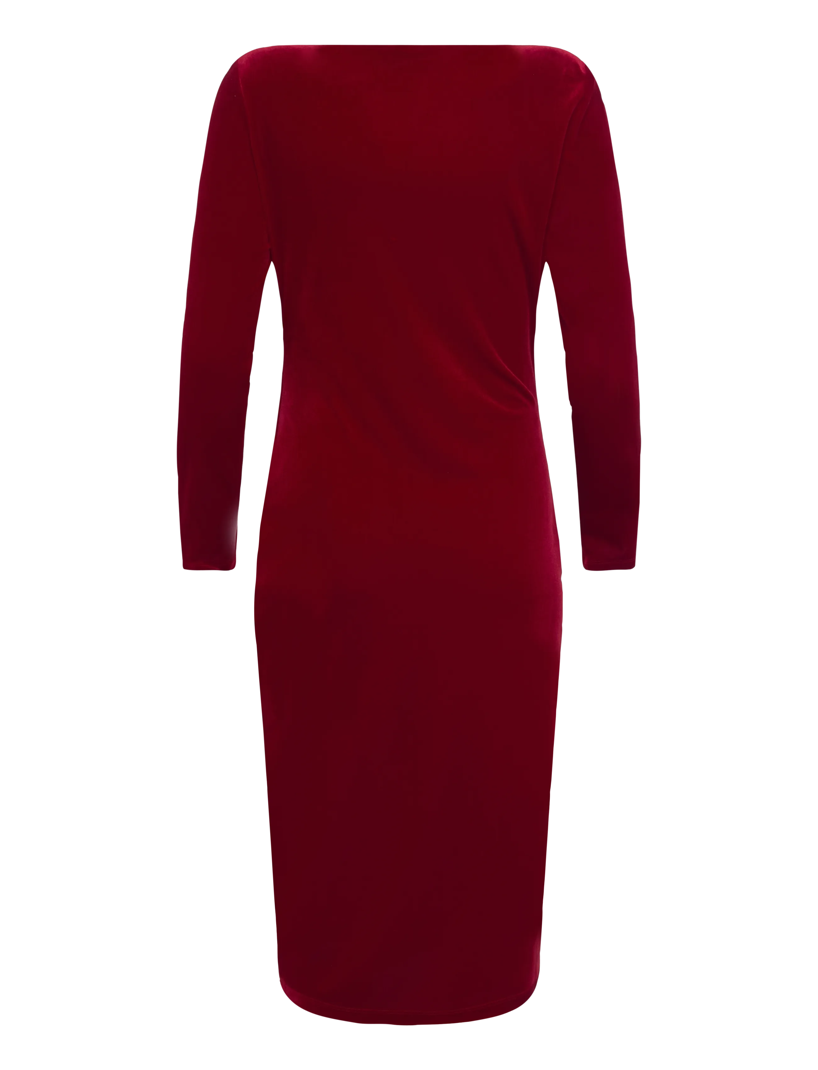 Lauren Ralph Lauren - Long-Sleeve Velvet Dress - cocktail dresses - lauren red velvet - 3
