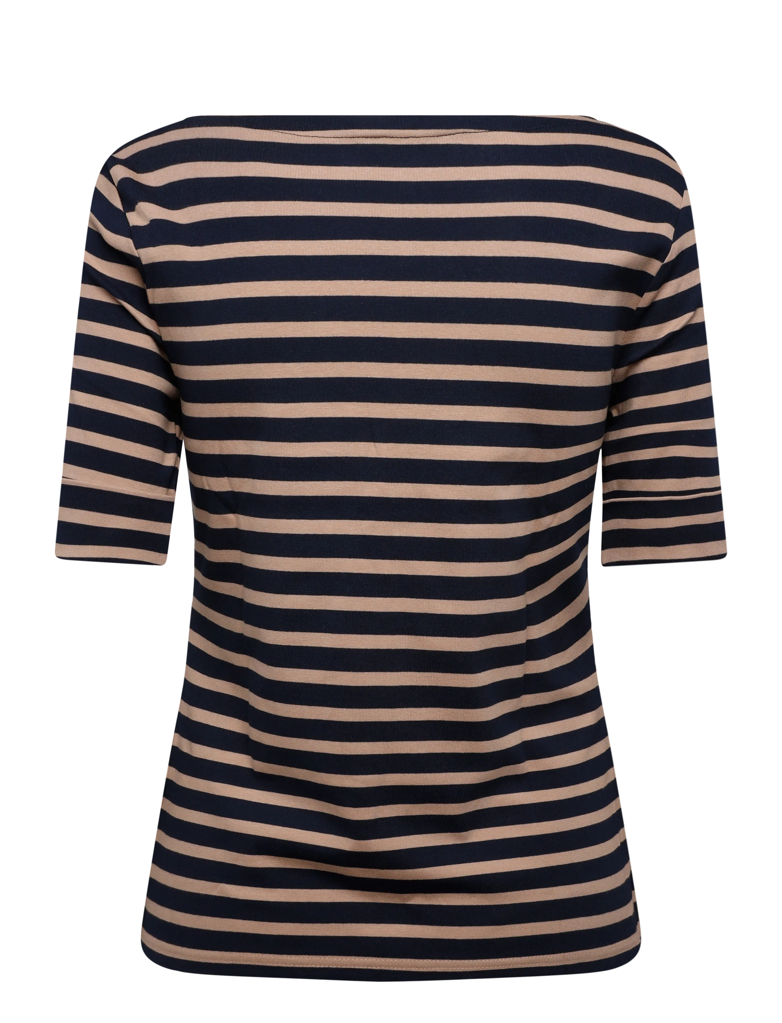 Lauren Ralph Lauren - Striped Stretch Cotton Boatneck Tee - t-särgid - lauren navy/laure - 2