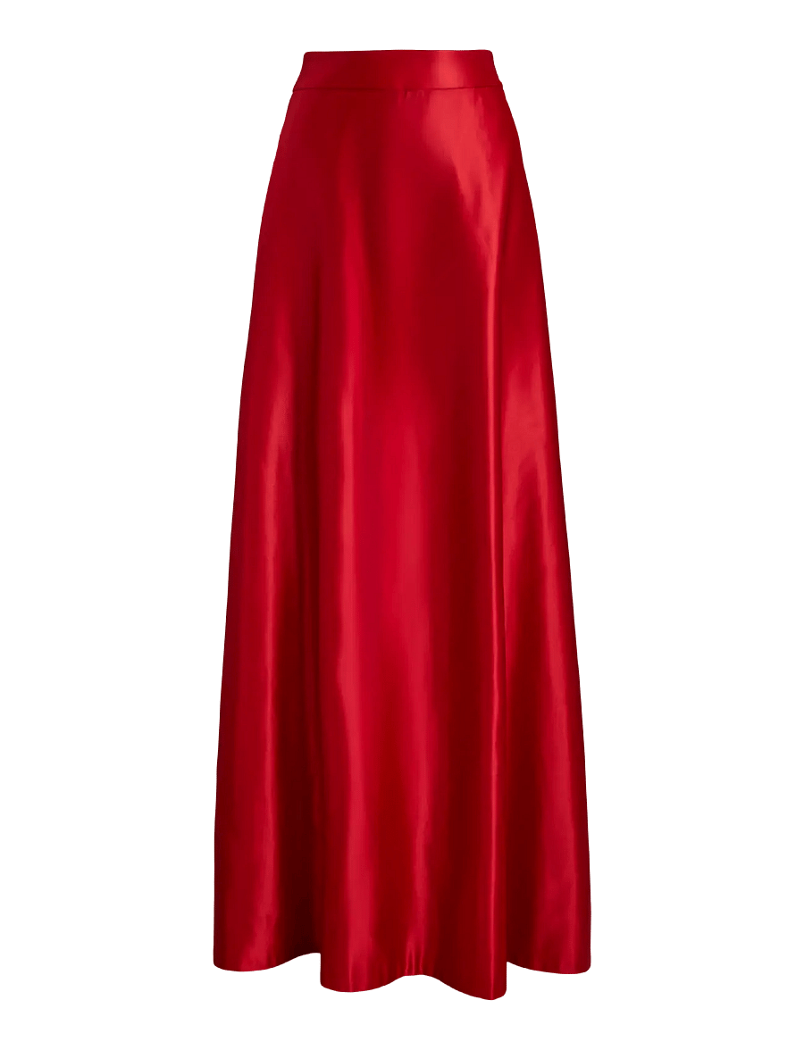 Lauren Ralph Lauren - Duchess Satin Maxiskirt - ralph red - 2