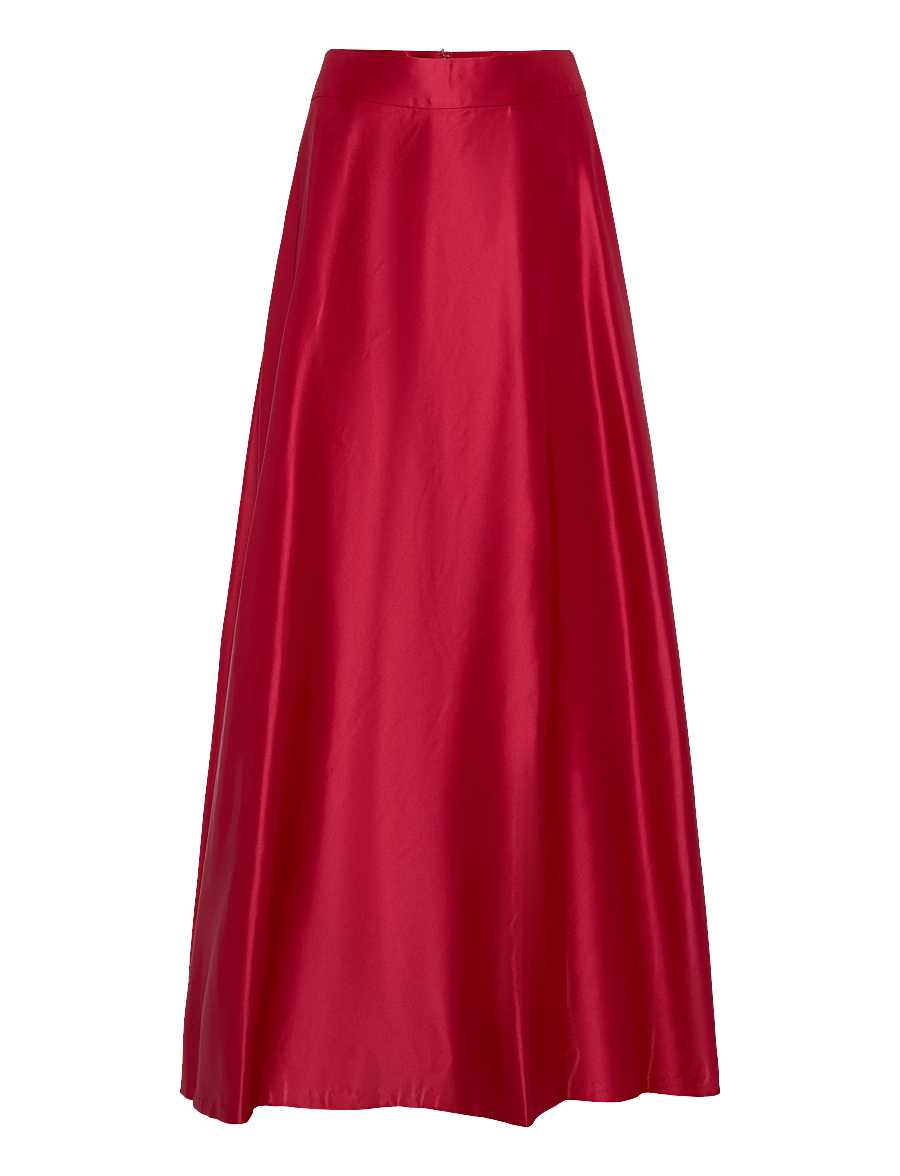 Lauren Ralph Lauren - Duchess Satin Maxiskirt - satin skirts - ralph red - 2