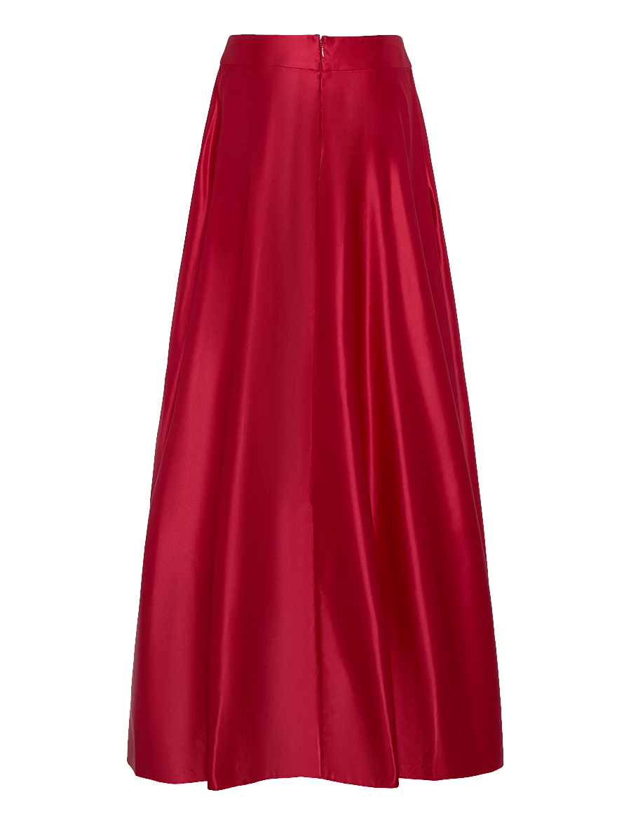 Lauren Ralph Lauren - Duchess Satin Maxiskirt - satin skirts - ralph red - 3
