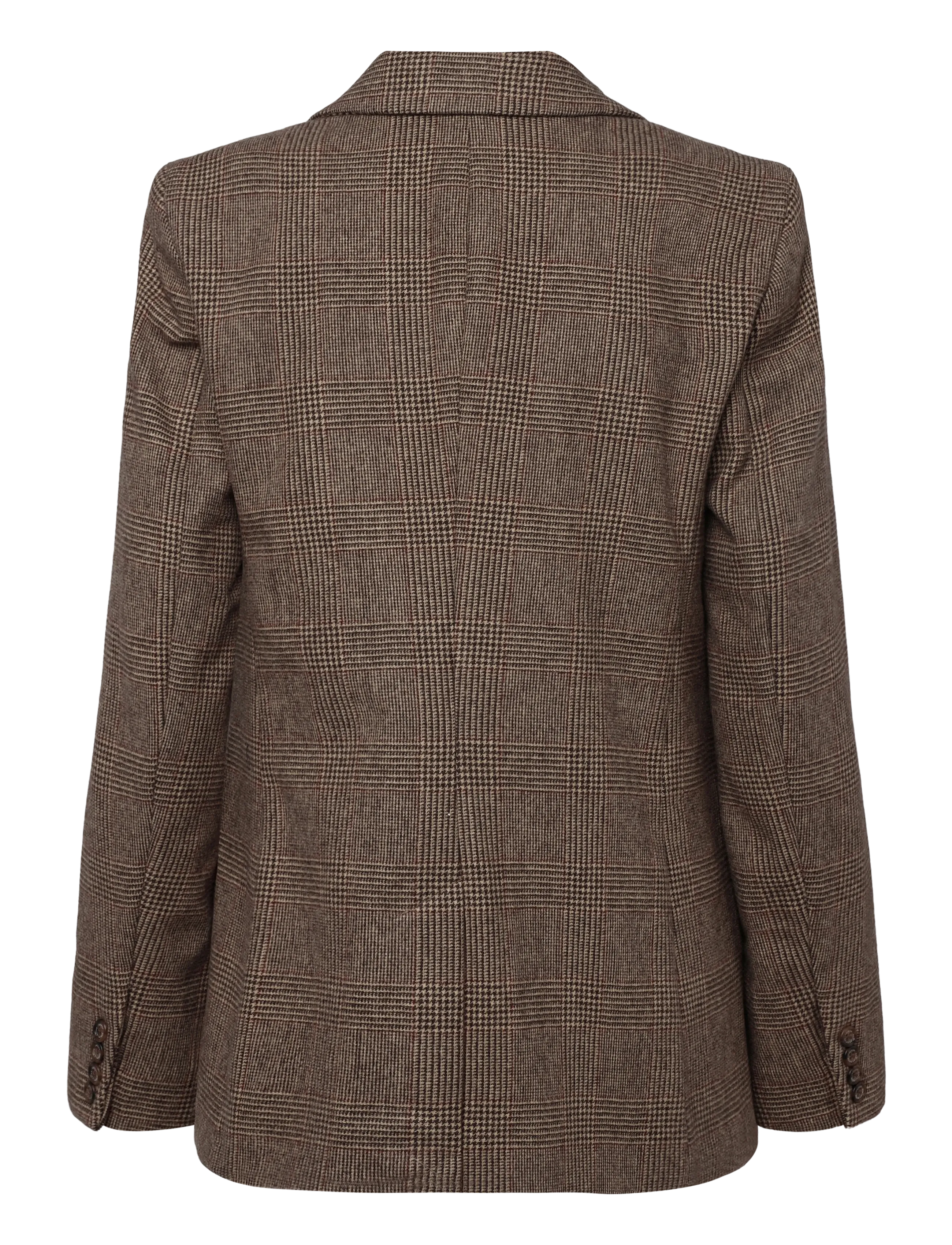 Lauren Ralph Lauren - Glen Plaid Wool Twill Blazer - Üherealised pintsakud - brown/tan multi - 2