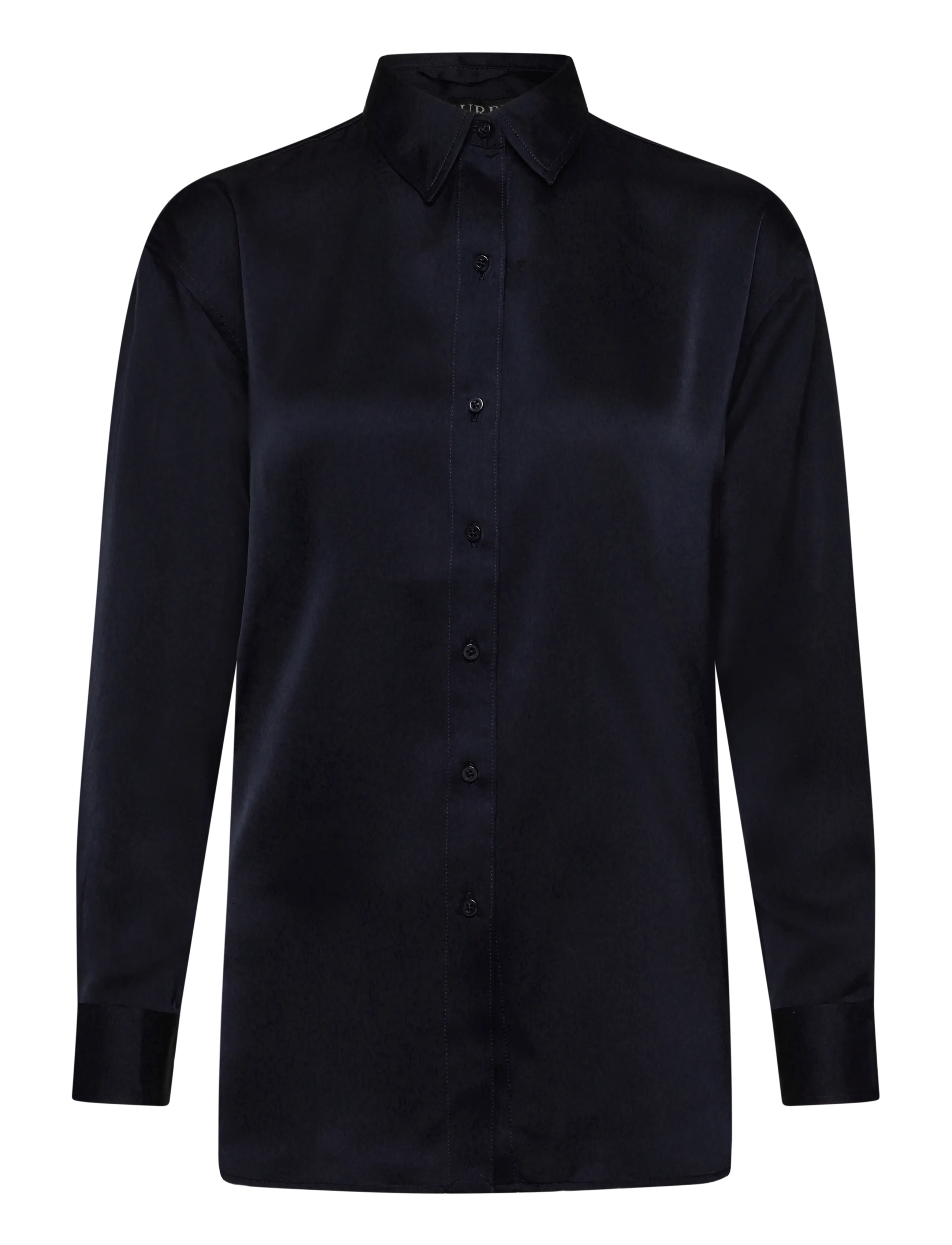 Lauren Ralph Lauren Relaxed Fit Satin Charmeuse Shirt - Kleidung - LAUREN NAVY / navy