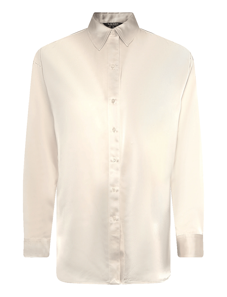 Lauren Ralph Lauren - SHIRT WT CHARM-WVN-SHIRT - langärmlige hemden - mascarpone cream - 2