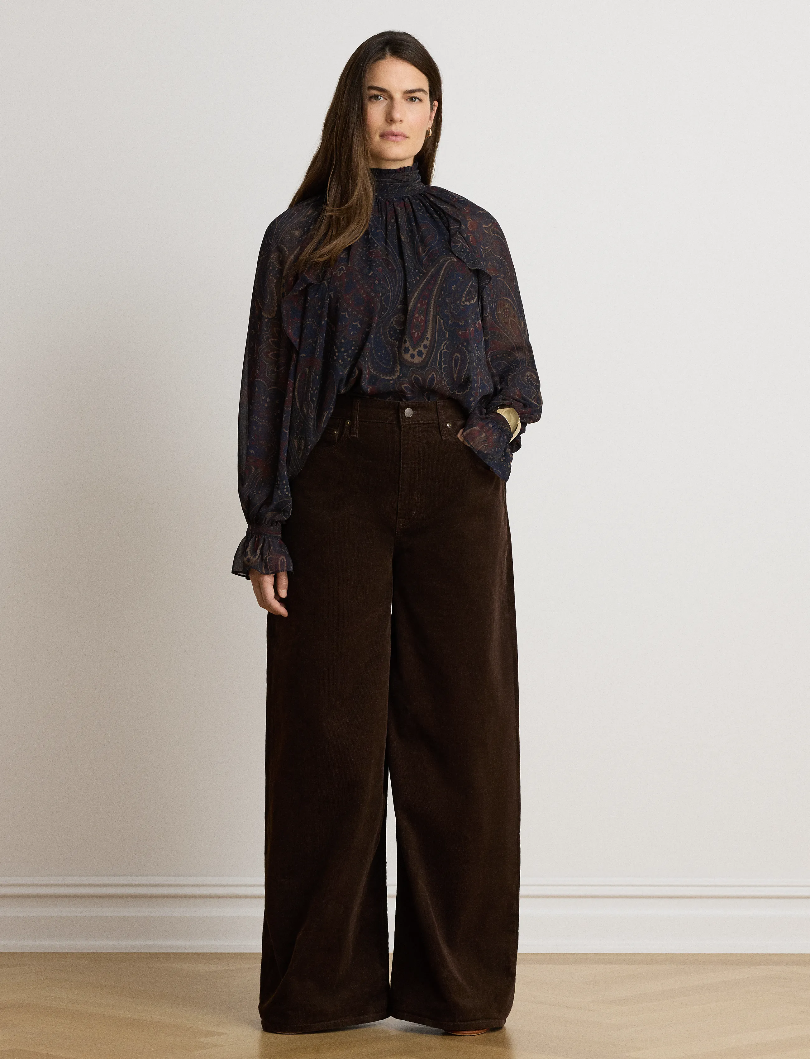 Lauren Ralph Lauren Paisley Georgette Mockneck Blouse skjortor & blusar dam – bild 8