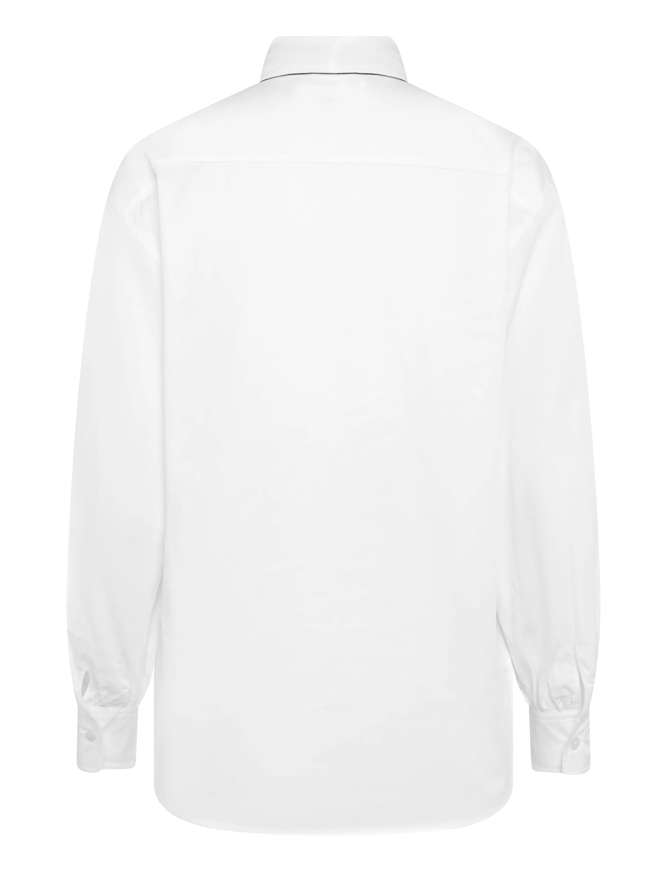 Lauren Ralph Lauren - Ruffle-Trim Broadcloth Tie-Neck Shirt - langärmlige hemden - white - 1