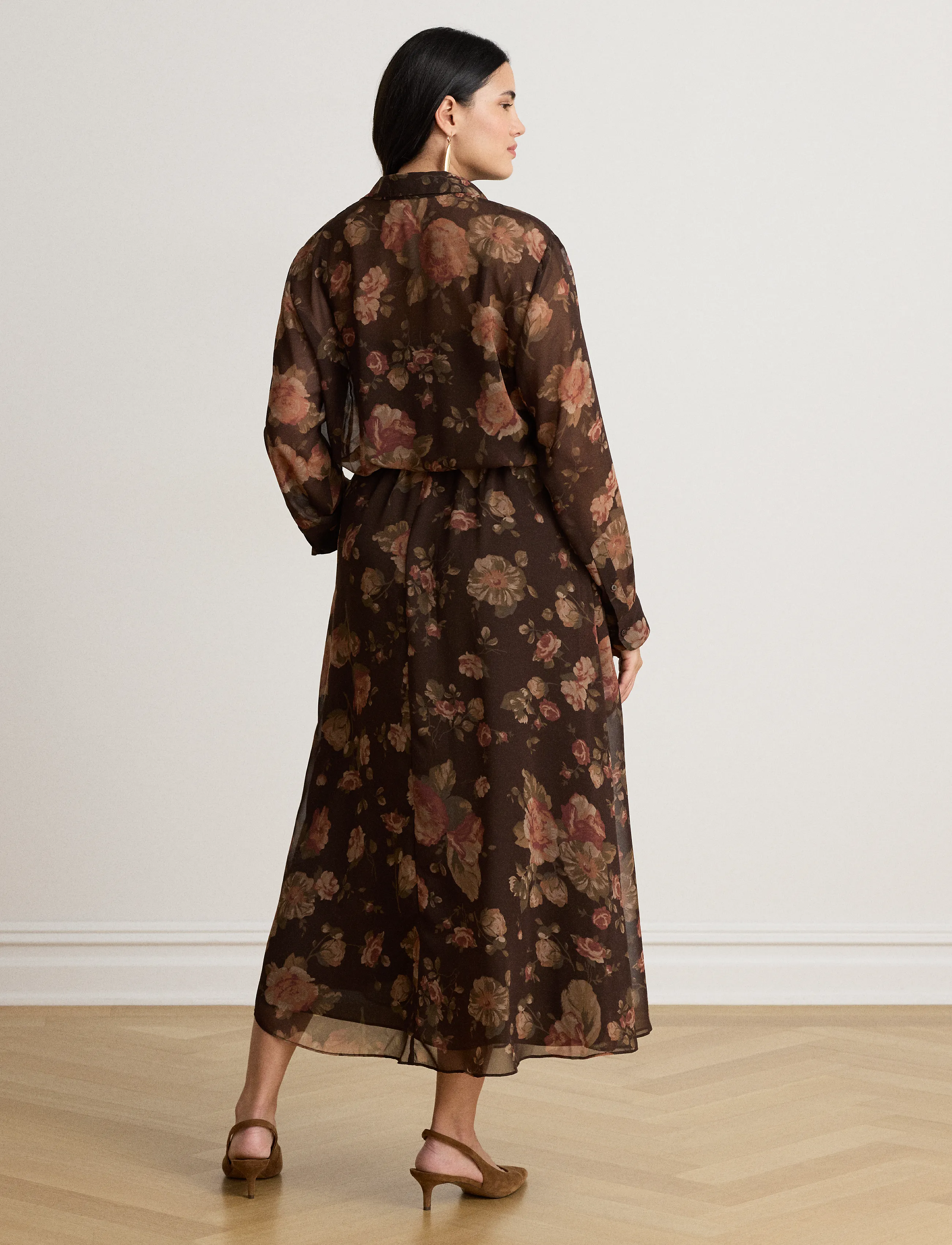 Lauren Ralph Lauren Floral Chiffon Shirtdress klänningar dam – bild 5