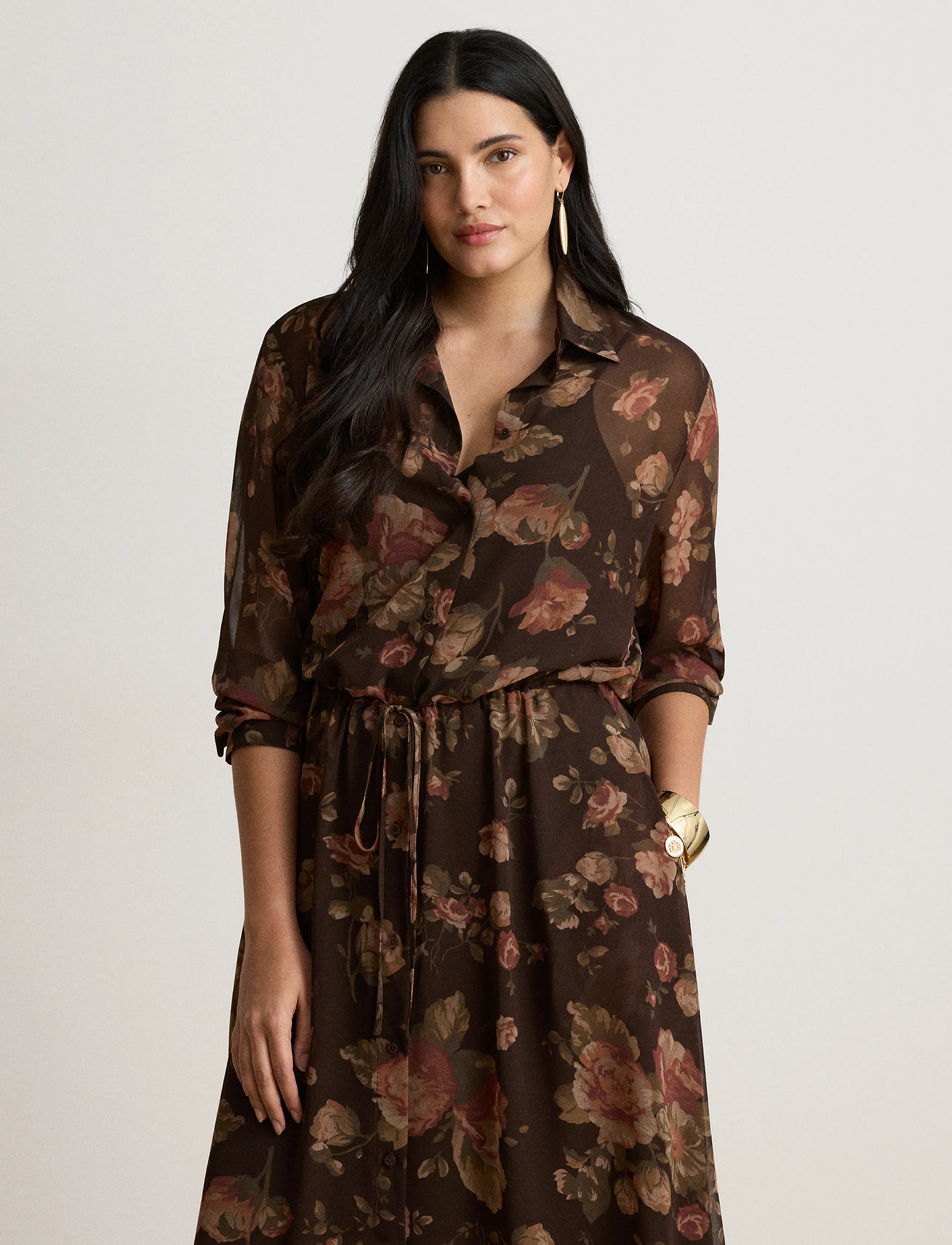 Lauren Ralph Lauren Floral Chiffon Shirtdress klänningar dam – bild 7
