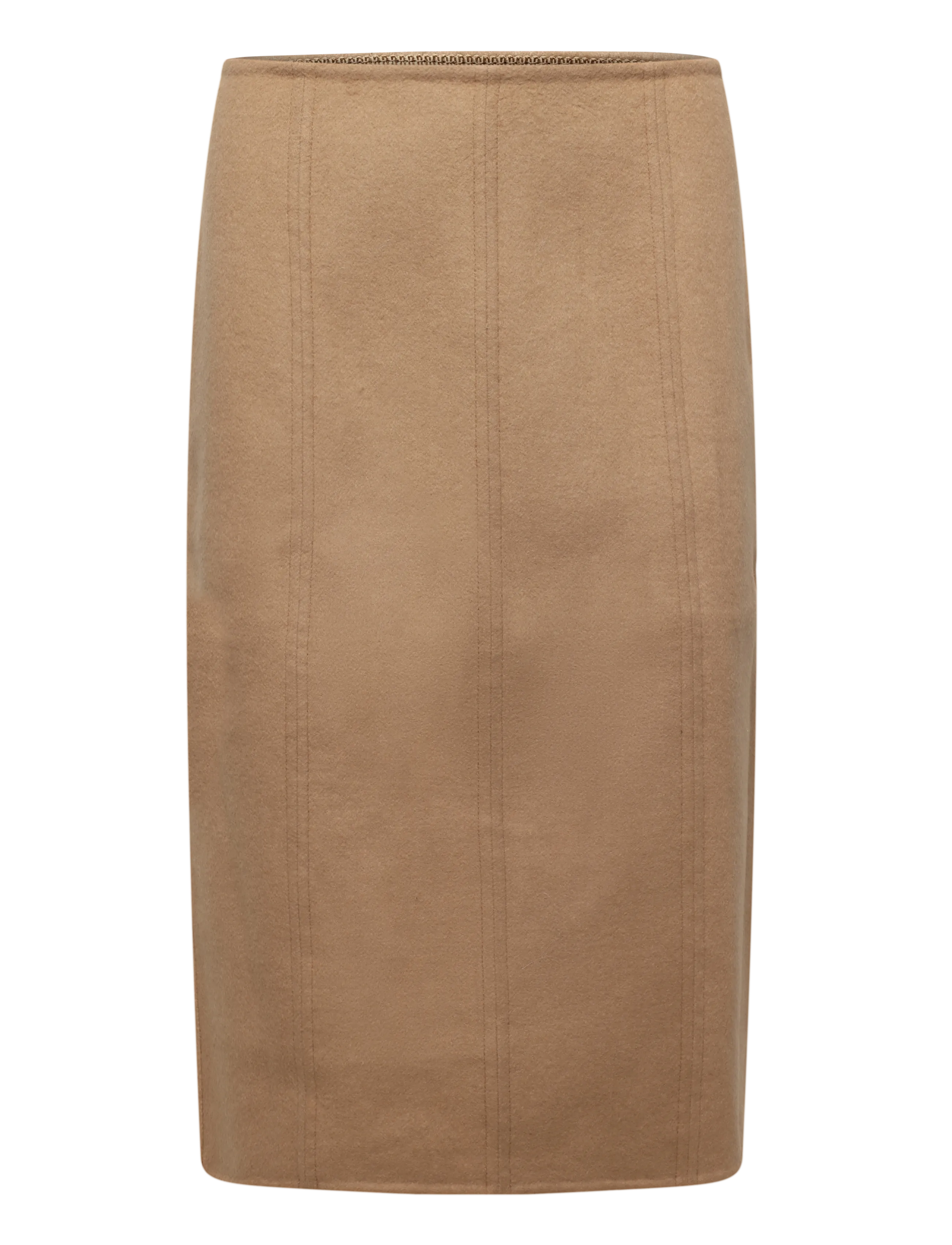 Lauren Ralph Lauren - Double-Faced Wool-Blend Pencil Skirt - pennkjolar - lauren camel - 1
