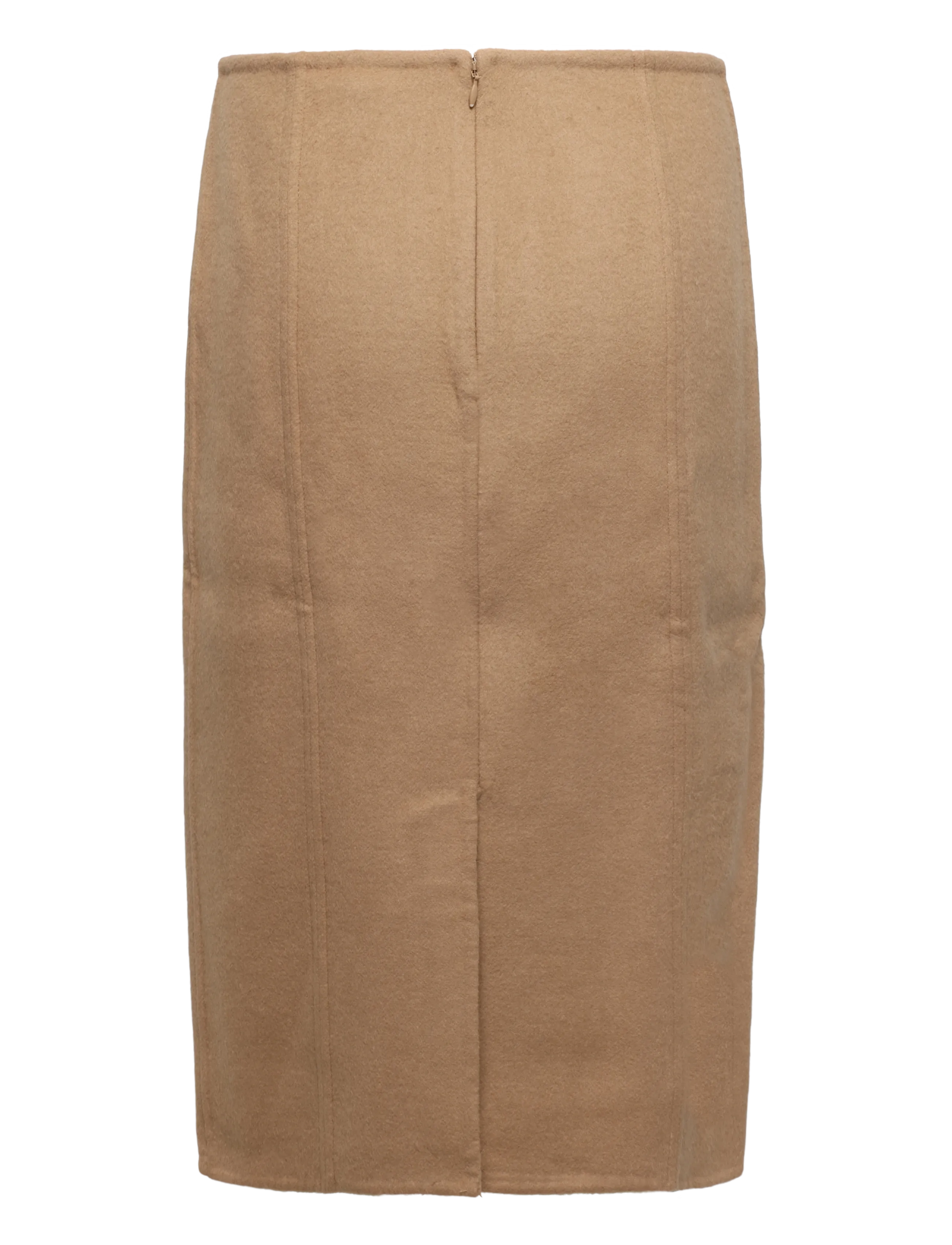 Lauren Ralph Lauren - Double-Faced Wool-Blend Pencil Skirt - pennkjolar - lauren camel - 2