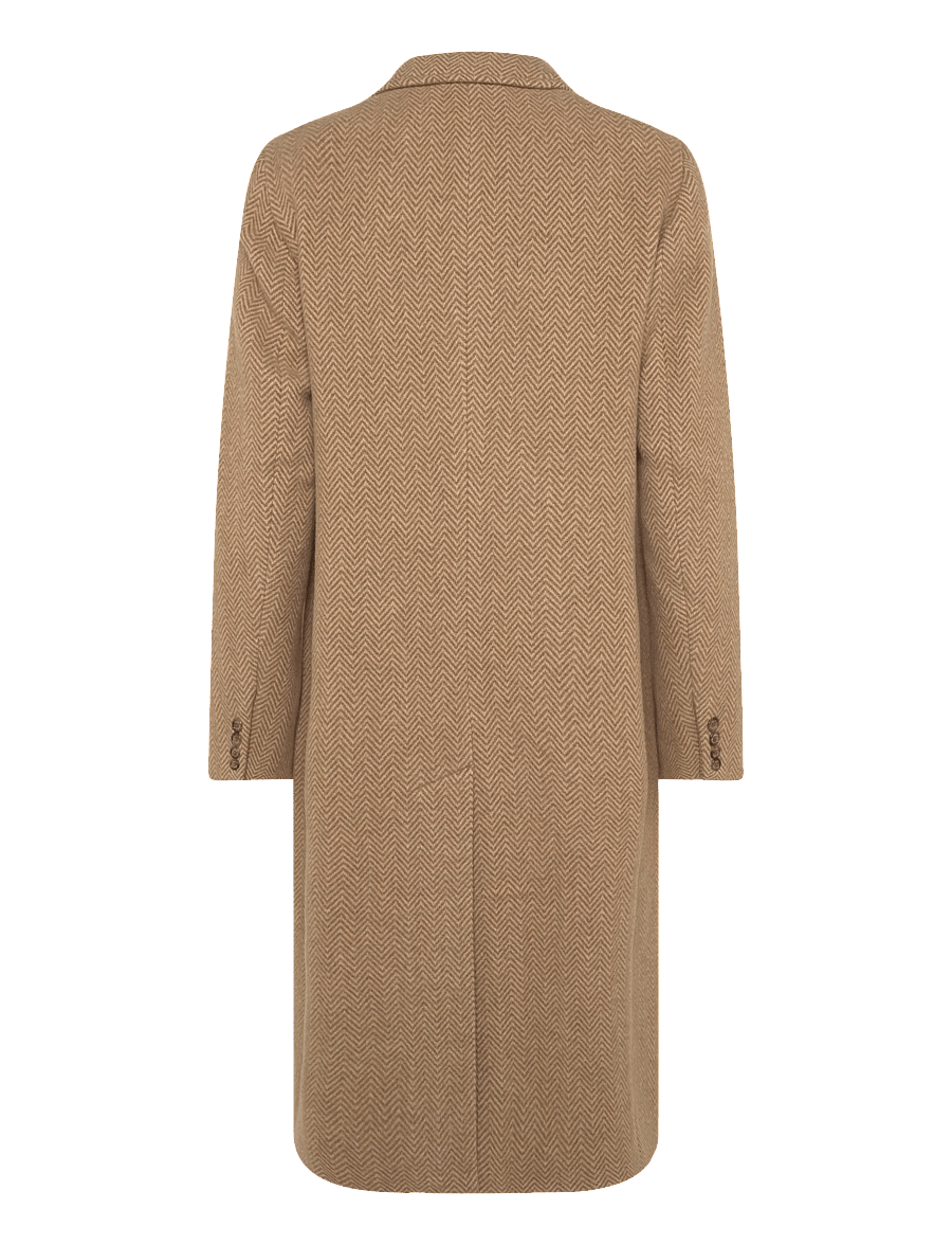 Lauren Ralph Lauren - Double-Breasted Herringbone Coat - winterjassen - brown/tan multi - 2
