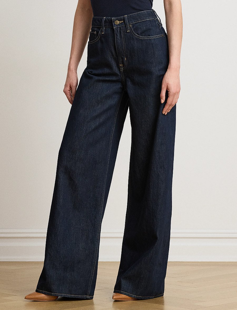 Lauren Ralph Lauren - High-Rise Super Wide-Leg Jean - laia säärega teksad - rinse wash - 1