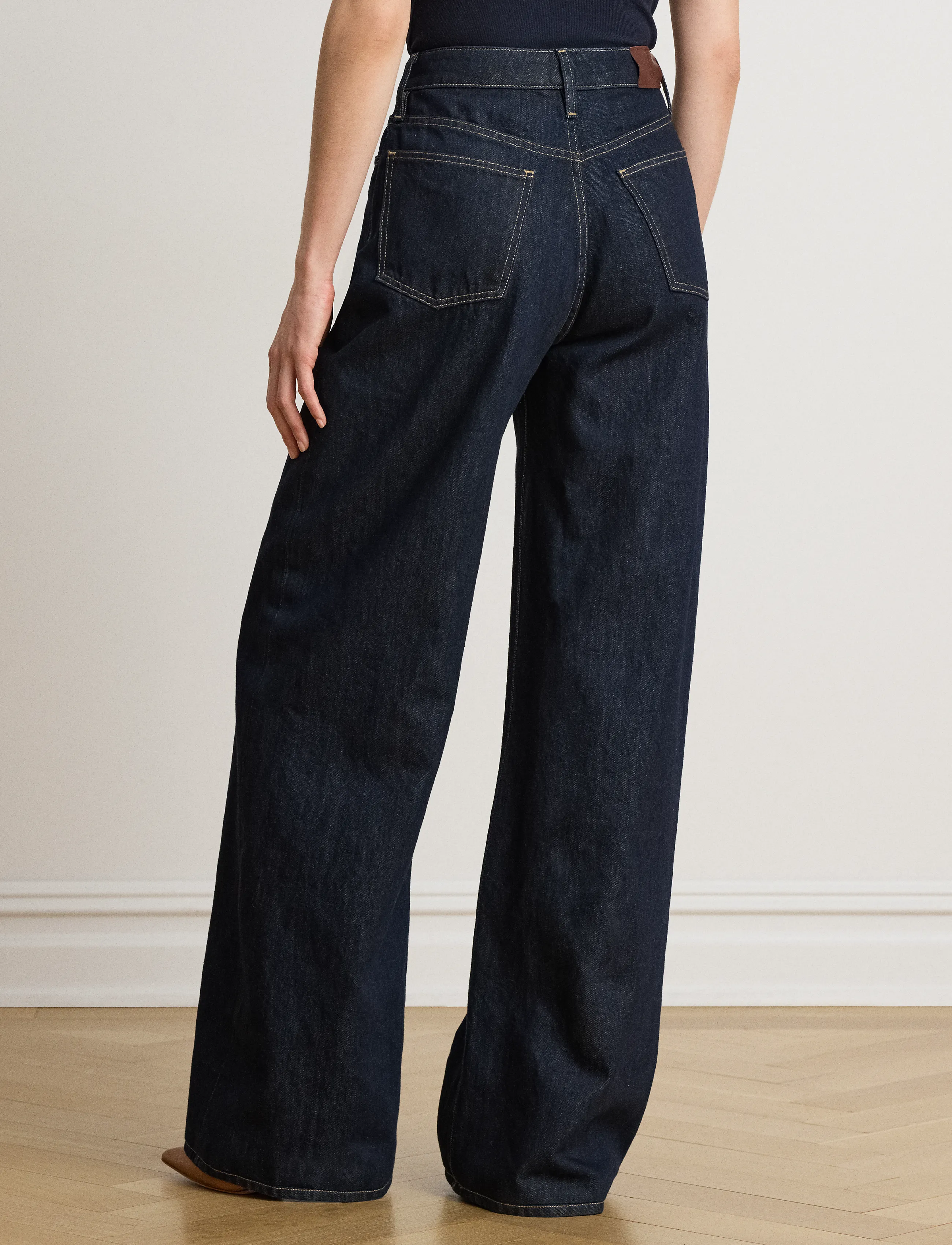 Lauren Ralph Lauren - High-Rise Super Wide-Leg Jean - rinse wash - 3