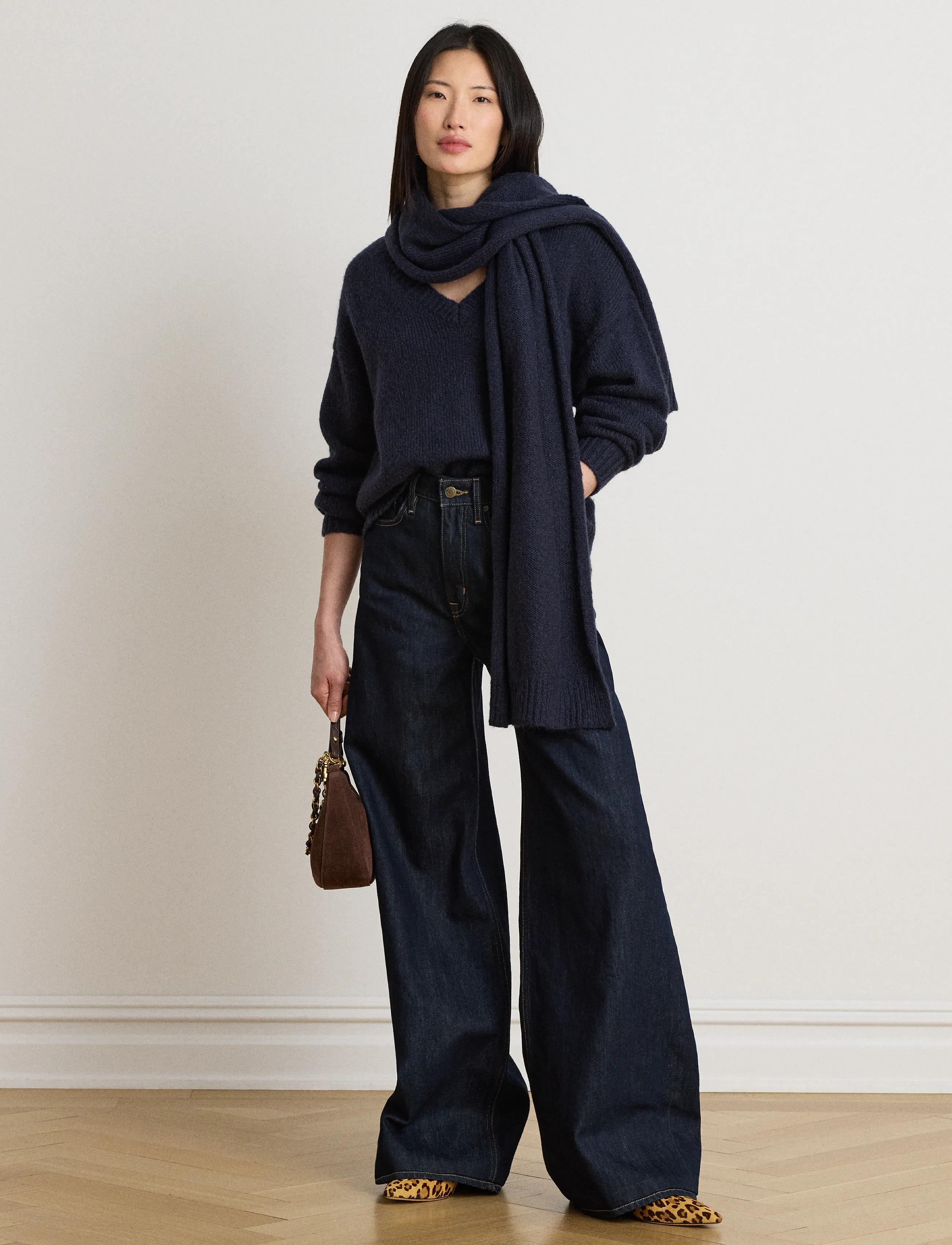 Lauren Ralph Lauren - High-Rise Super Wide-Leg Jean - rinse wash - 5