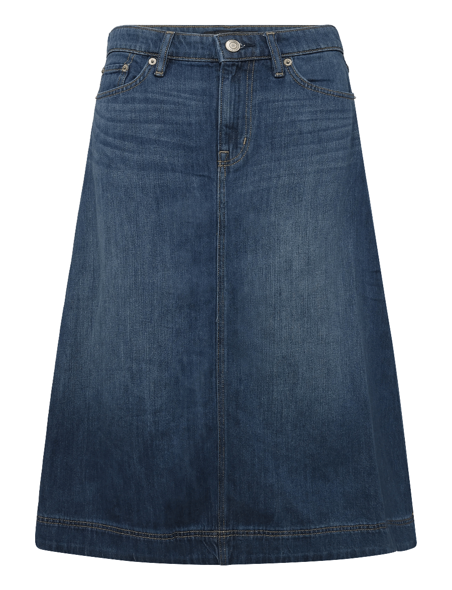 Lauren Ralph Lauren - 3X1 DENIM-WVN-SKIRT - jeanskjolar - marina wash - 1