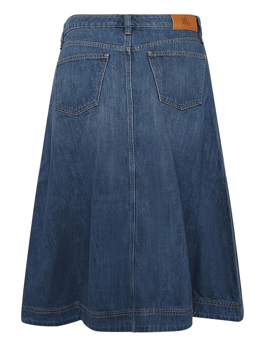 Lauren Ralph Lauren - 3X1 DENIM-WVN-SKIRT - jeanskjolar - marina wash - 2