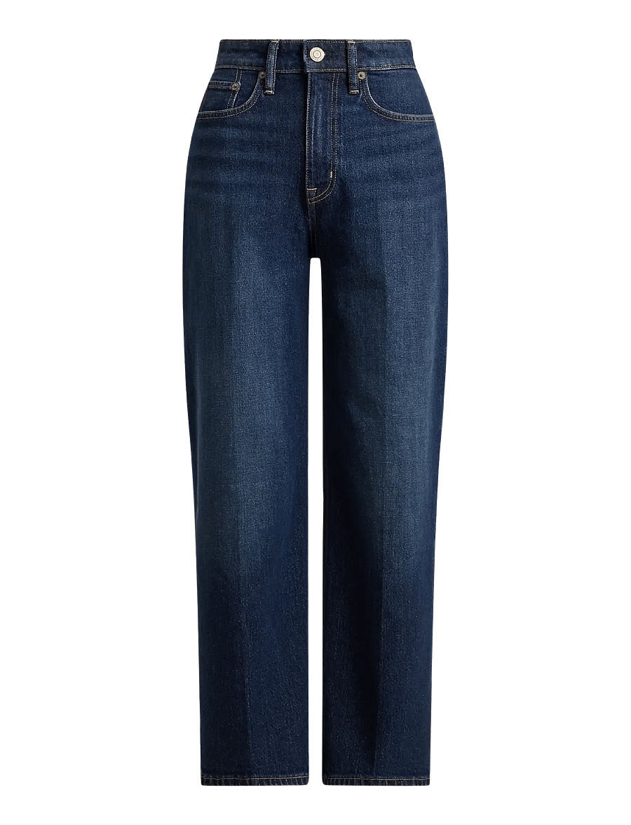 Lauren Ralph Lauren - High-Rise Relaxed Straight Jean - marina wash - 2