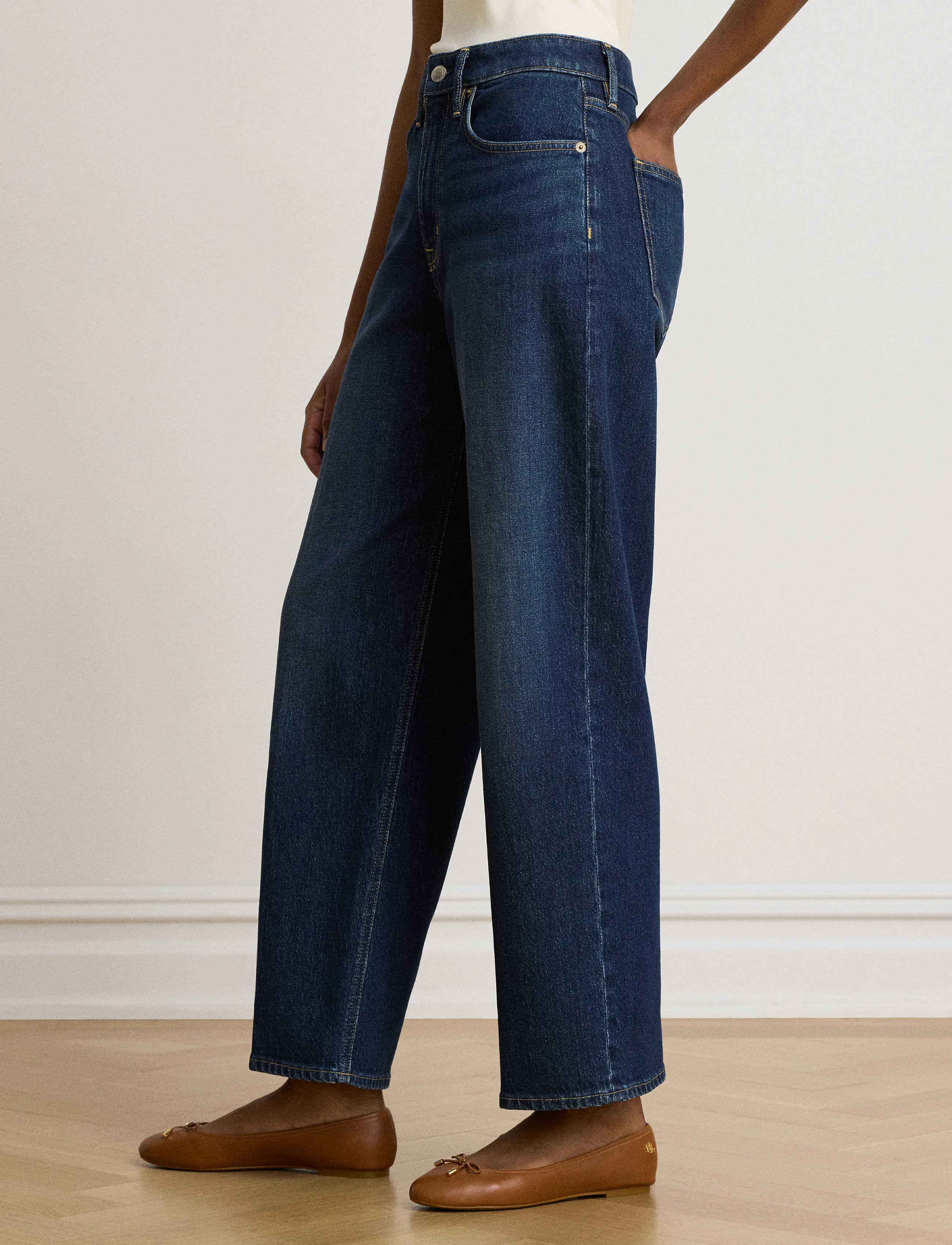 Lauren Ralph Lauren - High-Rise Relaxed Straight Jean - marina wash - 4