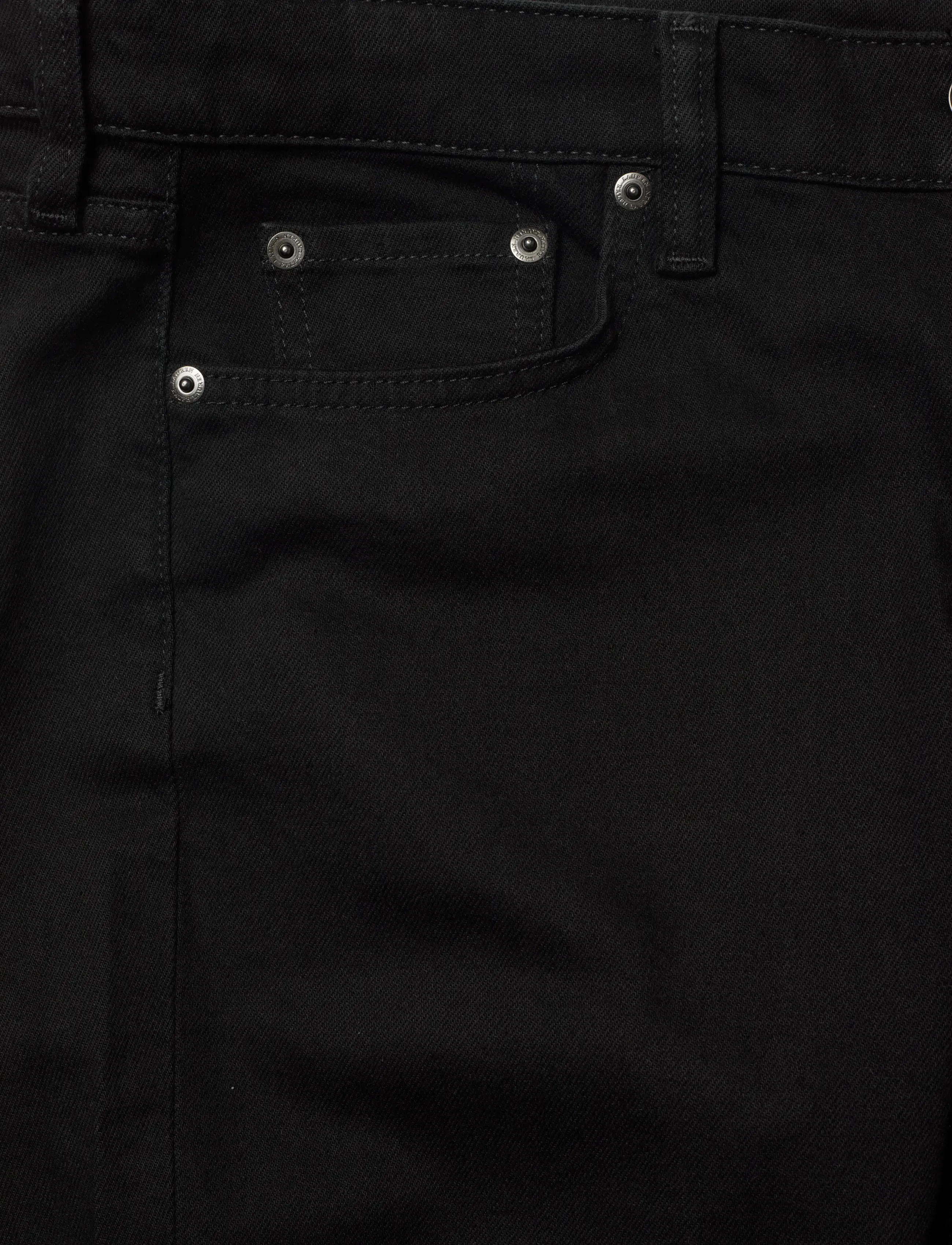Lauren Ralph Lauren - LOW STR DENIM-WVN-PANTS - straight jeans - black wash - 2
