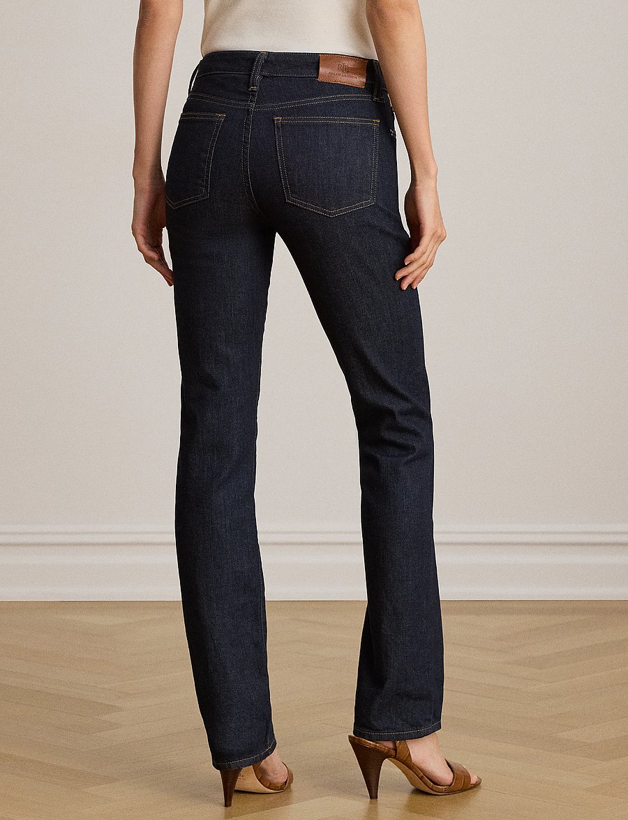 Lauren Ralph Lauren - High-Rise Slim Straight Jean - kitsad teksad - rinse wash - 3