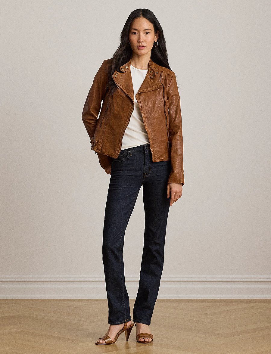 Lauren Ralph Lauren - High-Rise Slim Straight Jean - kitsad teksad - rinse wash - 5