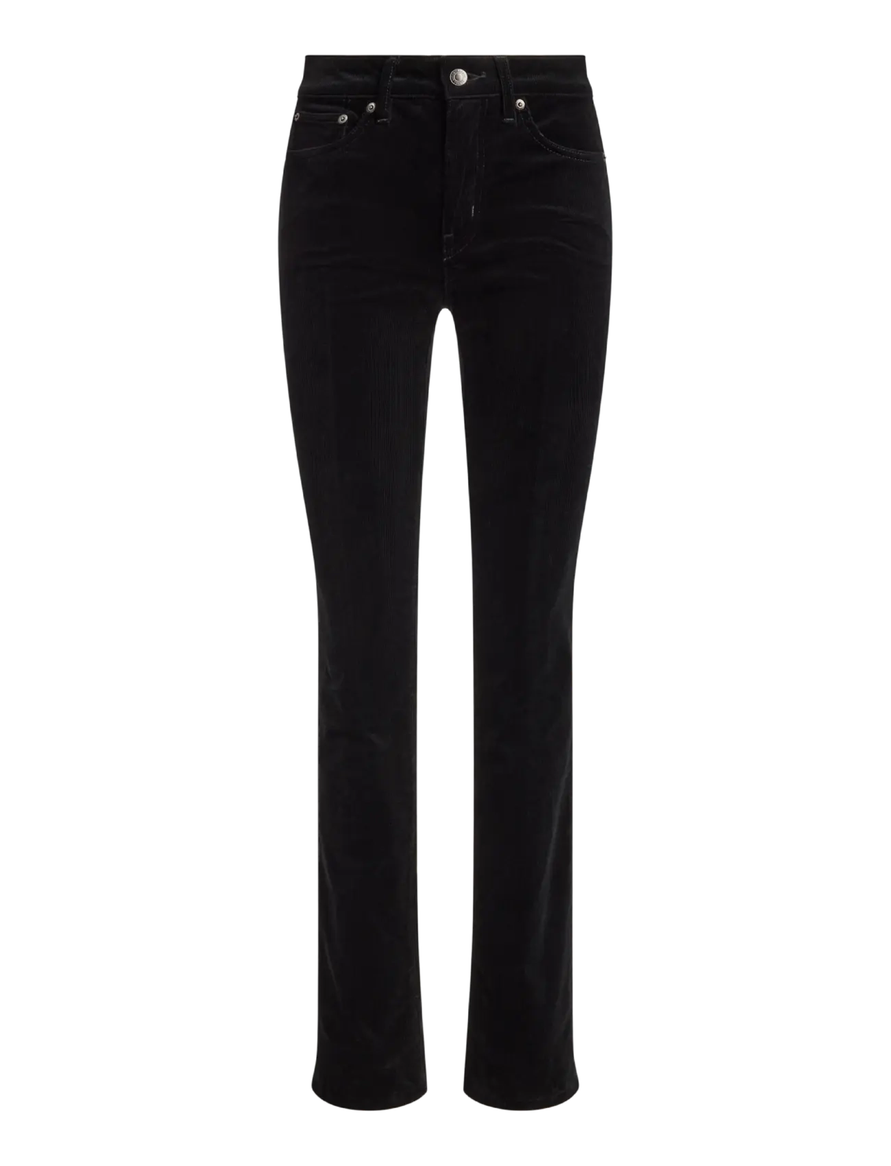 Lauren Ralph Lauren - 14 WALE CORD-WVN-PANTS - slim fit-byxor - black - 1
