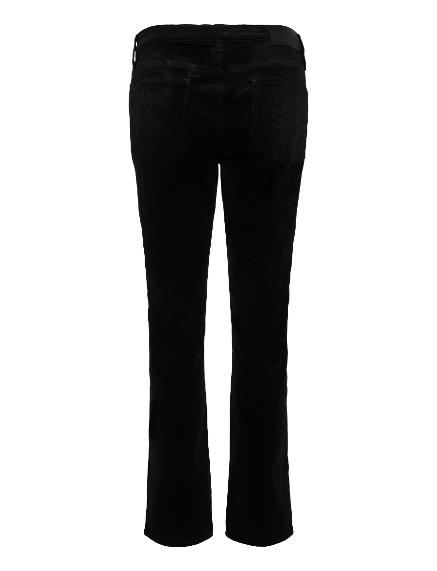 Lauren Ralph Lauren - Mid-Rise Corduroy Slim Straight Pant - slim-fit hosen - black - 2