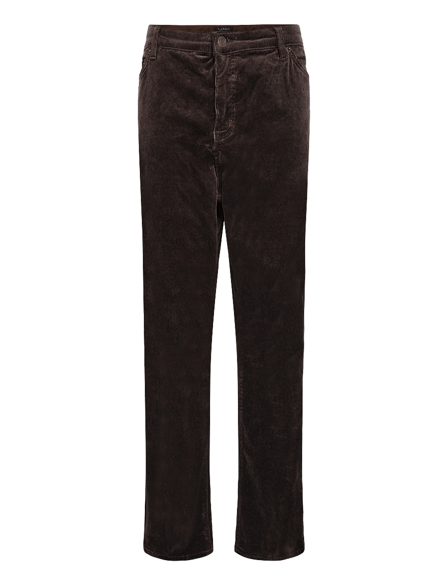 Lauren Ralph Lauren - Mid-Rise Corduroy Slim Straight Pant - slim-fit hosen - circuit brown - 2