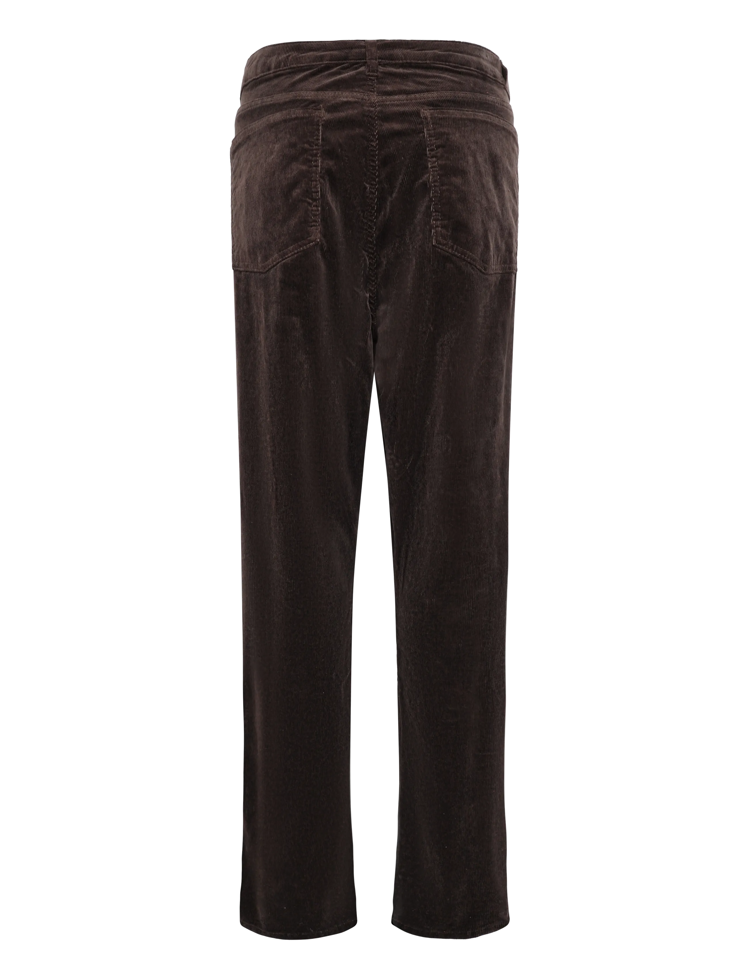 Lauren Ralph Lauren - Mid-Rise Corduroy Slim Straight Pant - slim fit trousers - circuit brown - 2