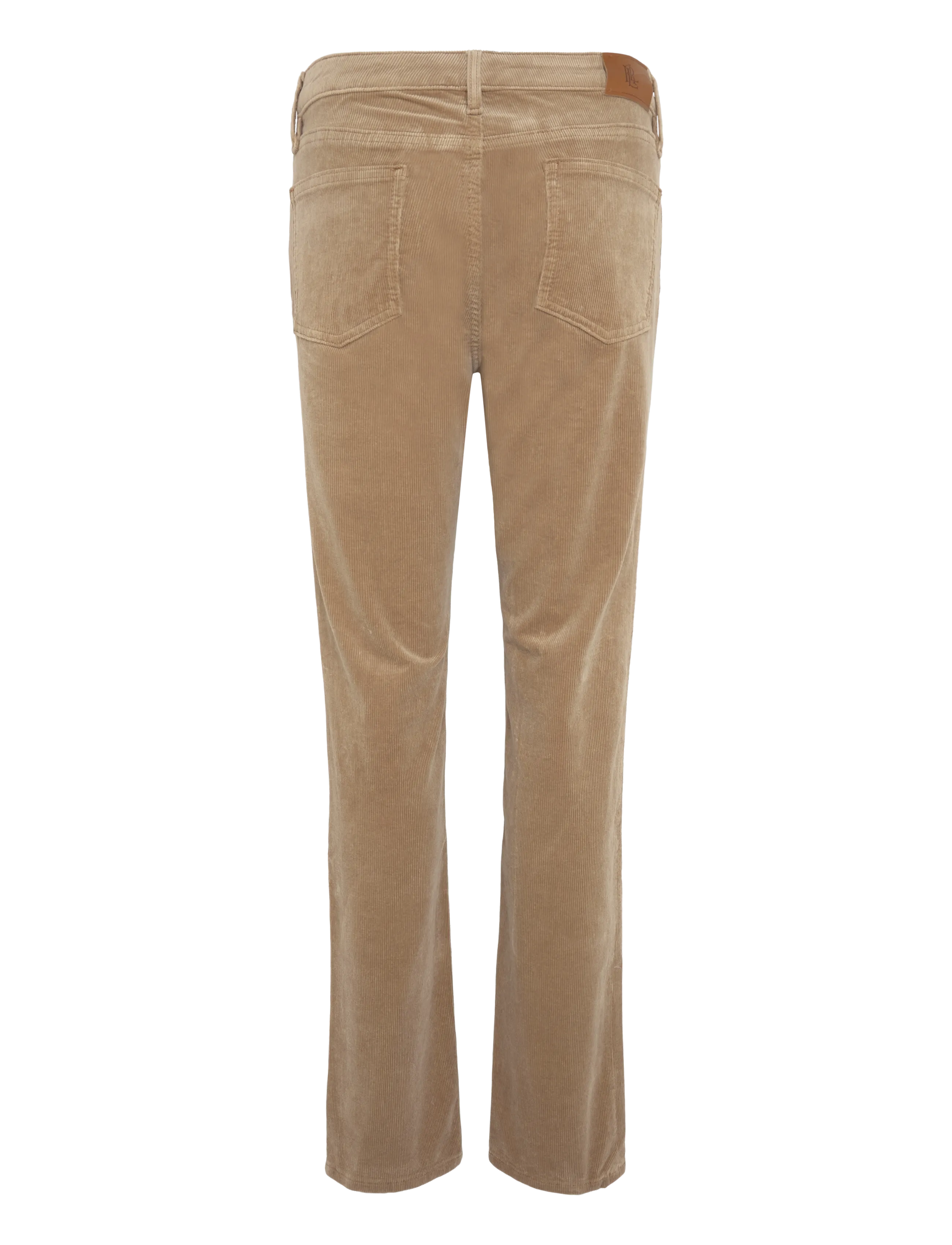 Lauren Ralph Lauren - Mid-Rise Corduroy Slim Straight Pant - fløjlsbukser - lauren camel - 3
