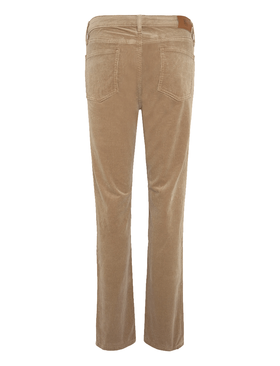 Lauren Ralph Lauren - Mid-Rise Corduroy Slim Straight Pant - fløjlsbukser - lauren camel - 3