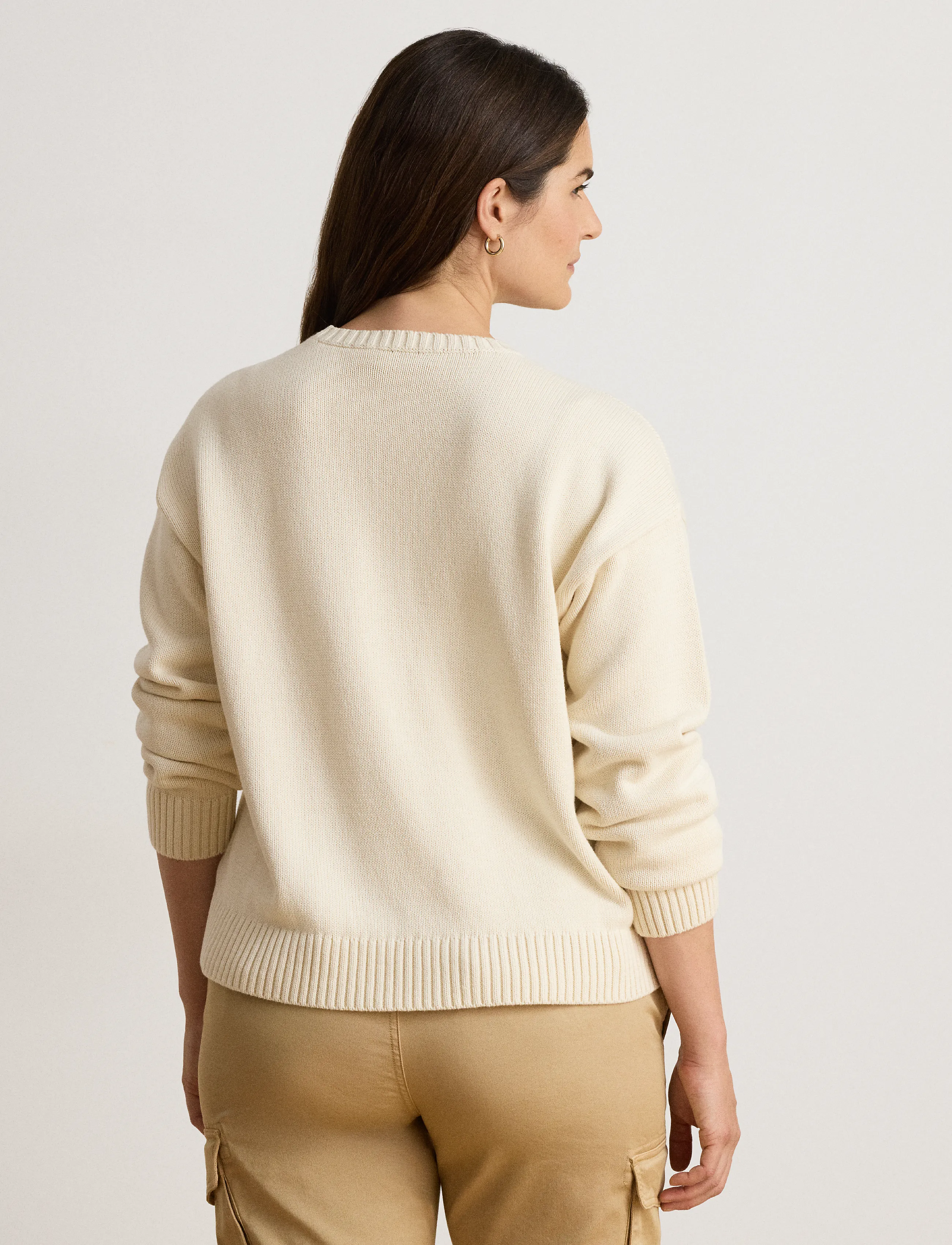 Lauren Ralph Lauren - Intarsia-Knit Yorkshire Terrier Sweater - mascarpone cream - 2