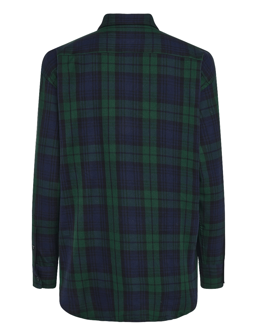 Lauren Ralph Lauren - Relaxed Fit Bullion Black Watch Shirt - langermede skjorter - black/green multi - 2